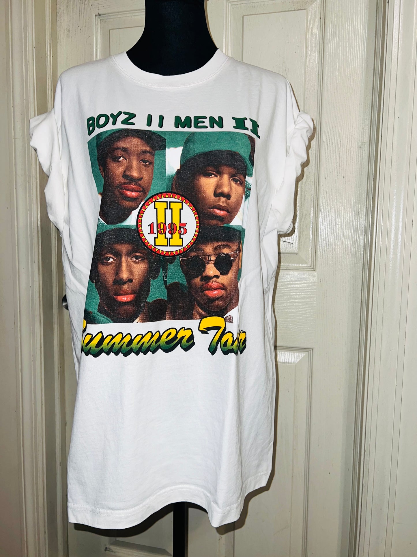Boyz II Men Double Sided Oversized Distressed Tee