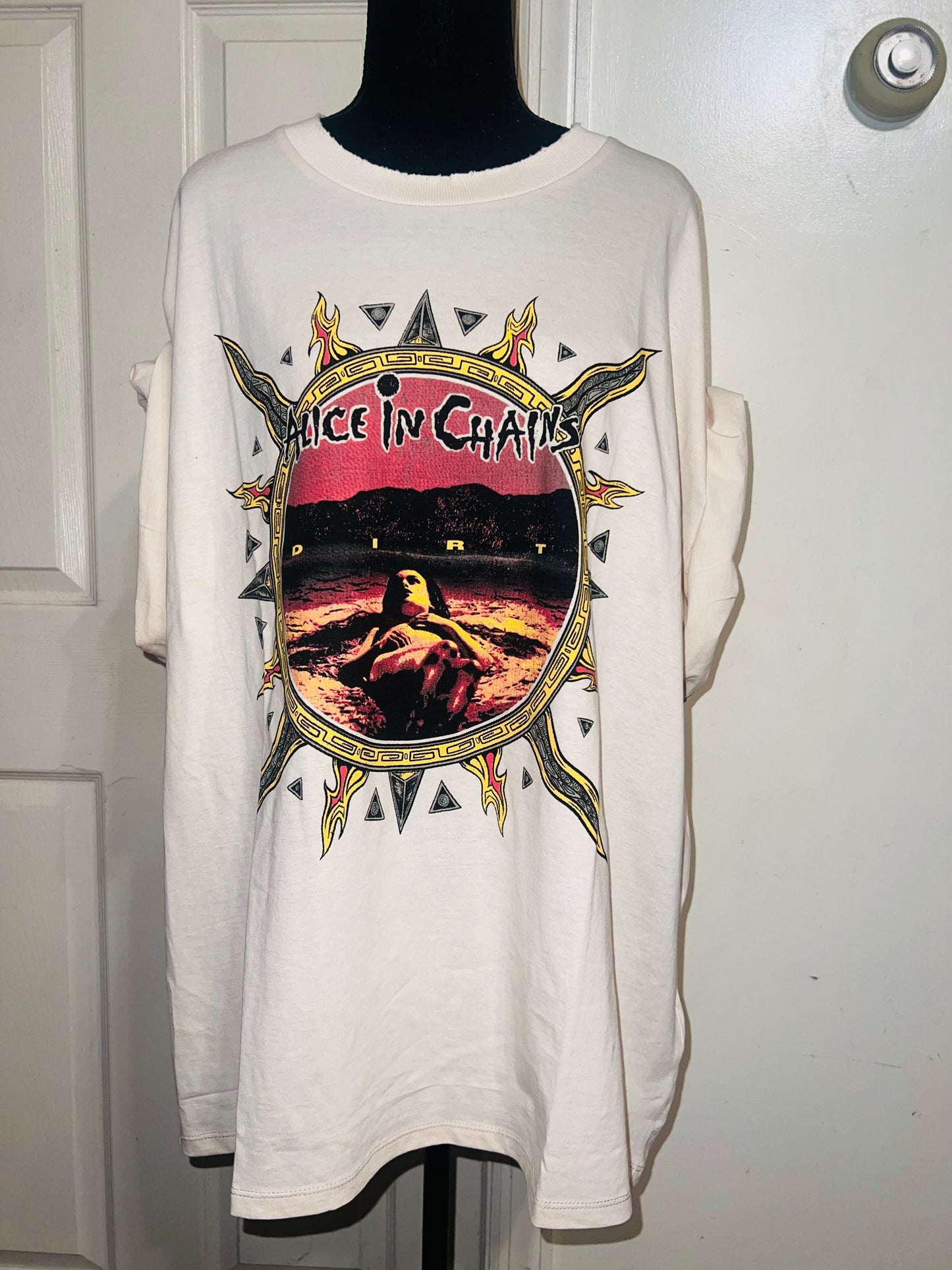 Alice In Chains Oversized Distressed Tee