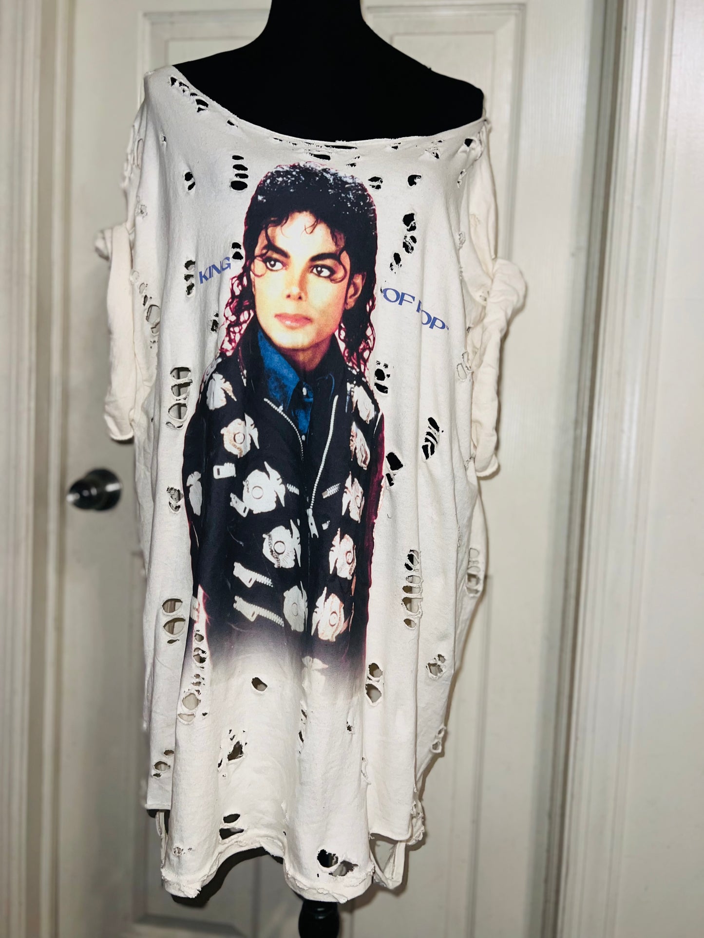 Michael Jackson Oversized Distressed Tee