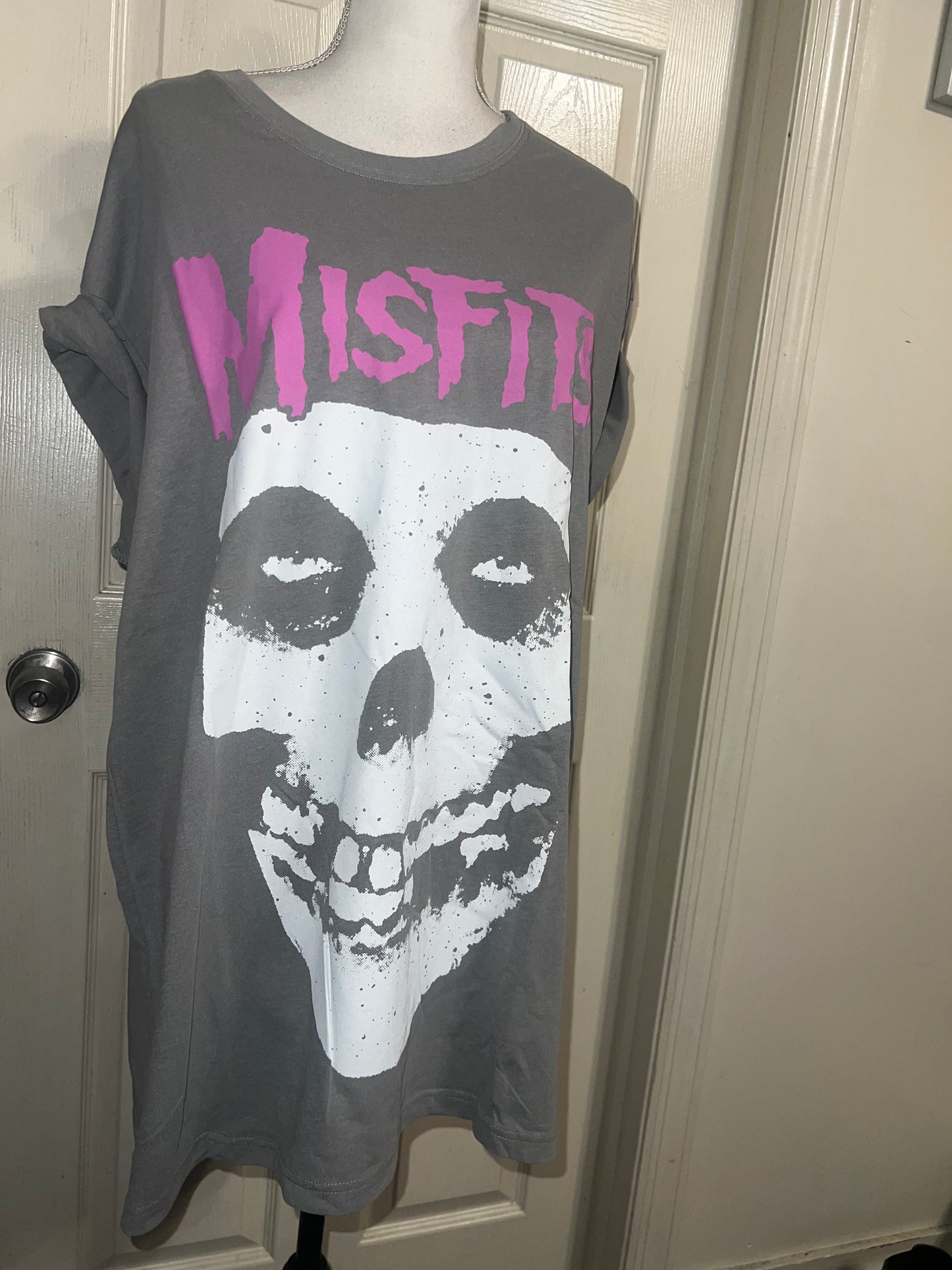 Misfits Double Sided Oversized Distressed Tee