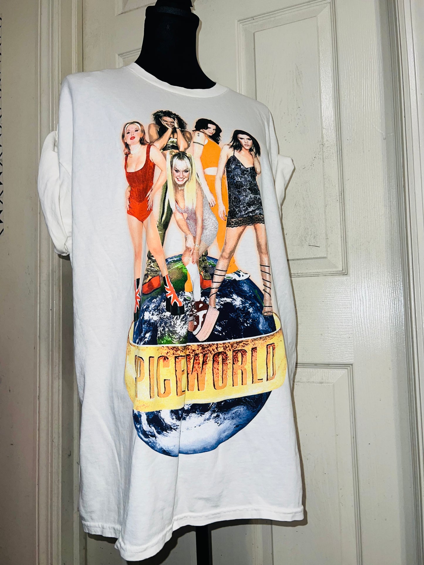 The Spice Girls “Spiceworld” Oversized Distressed Tee