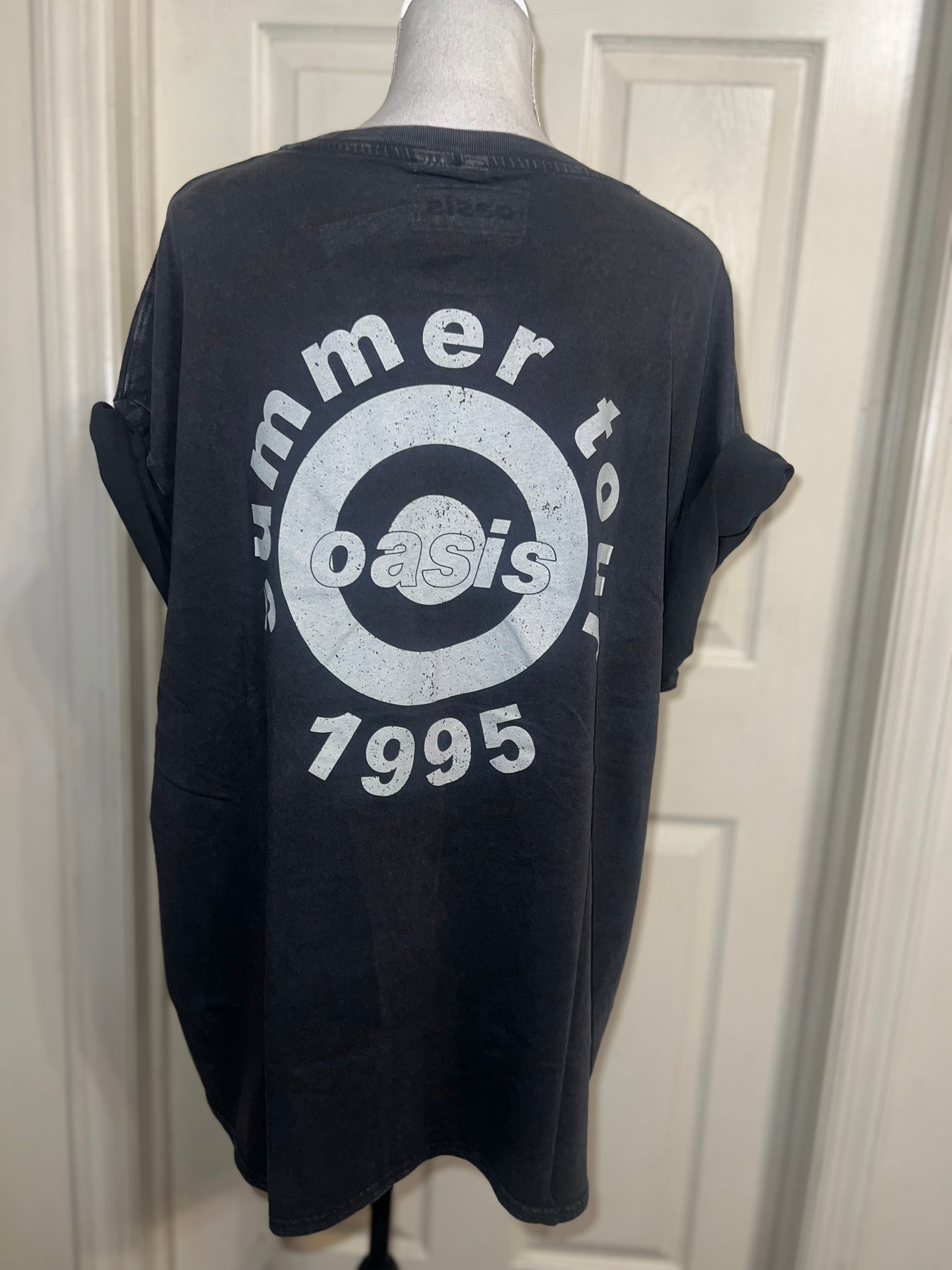 Oasis Double Sided Oversized Distressed Tee