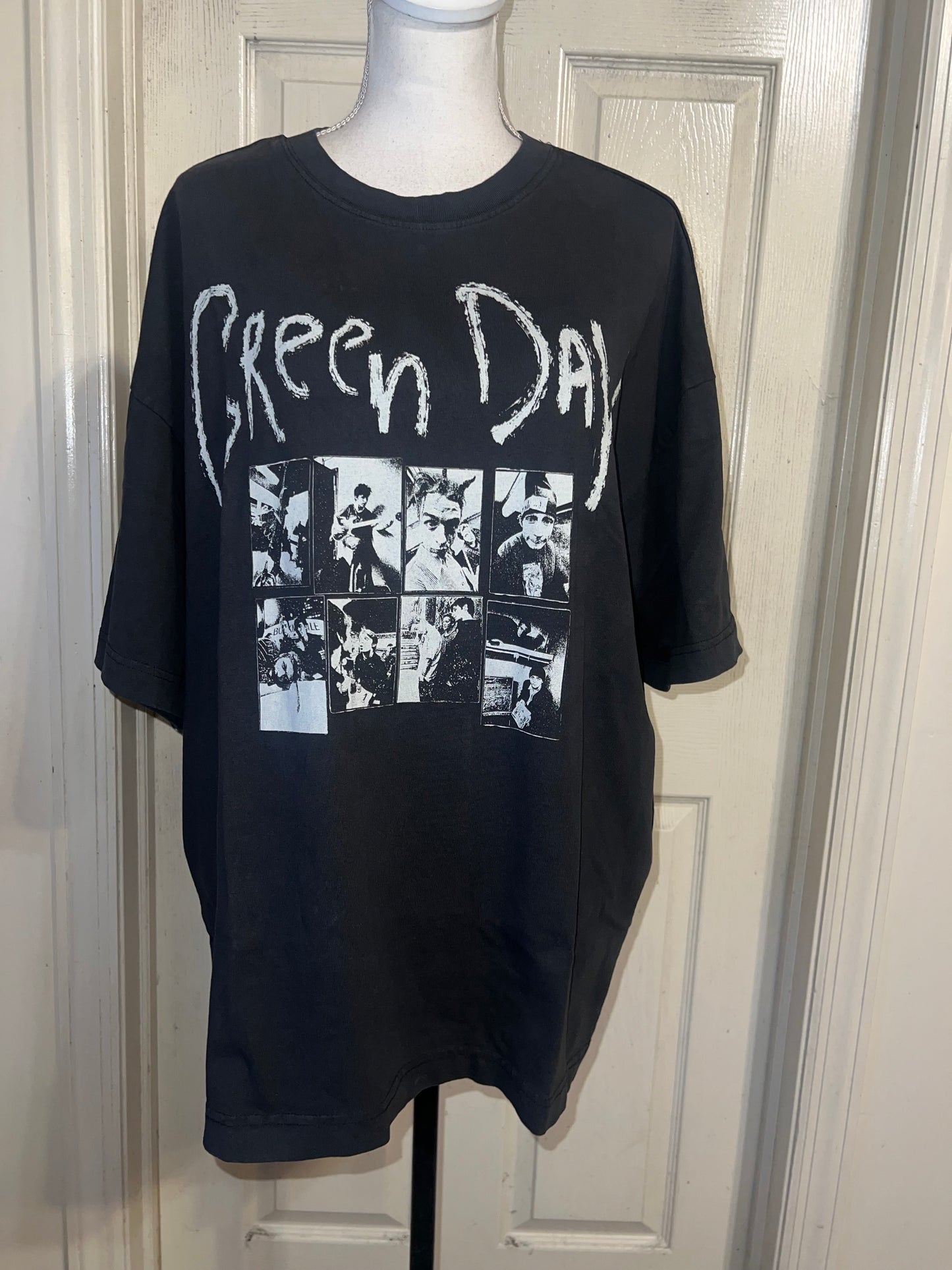 Green Day Oversized Distressed Tee