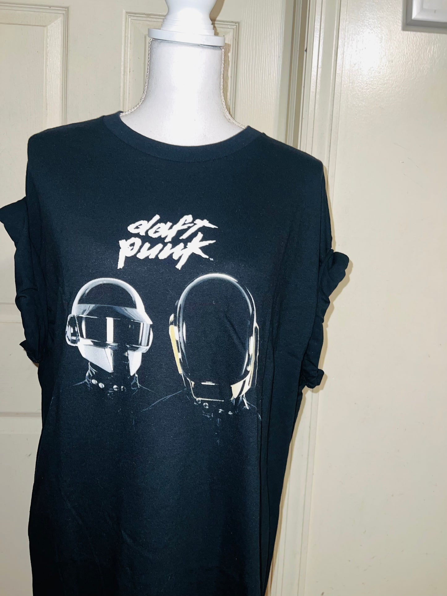 Daft Punk Oversized Distressed Tee