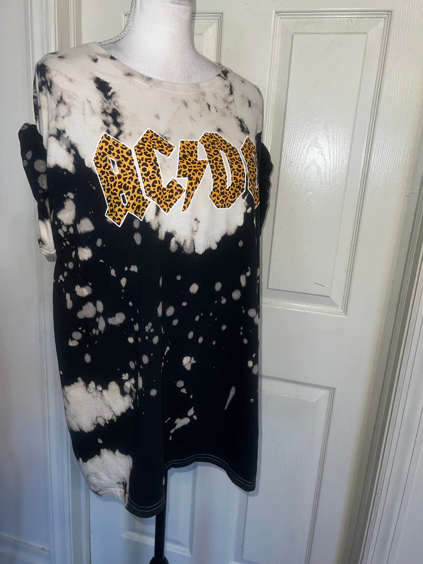 AC/DC Oversized Distressed Tee