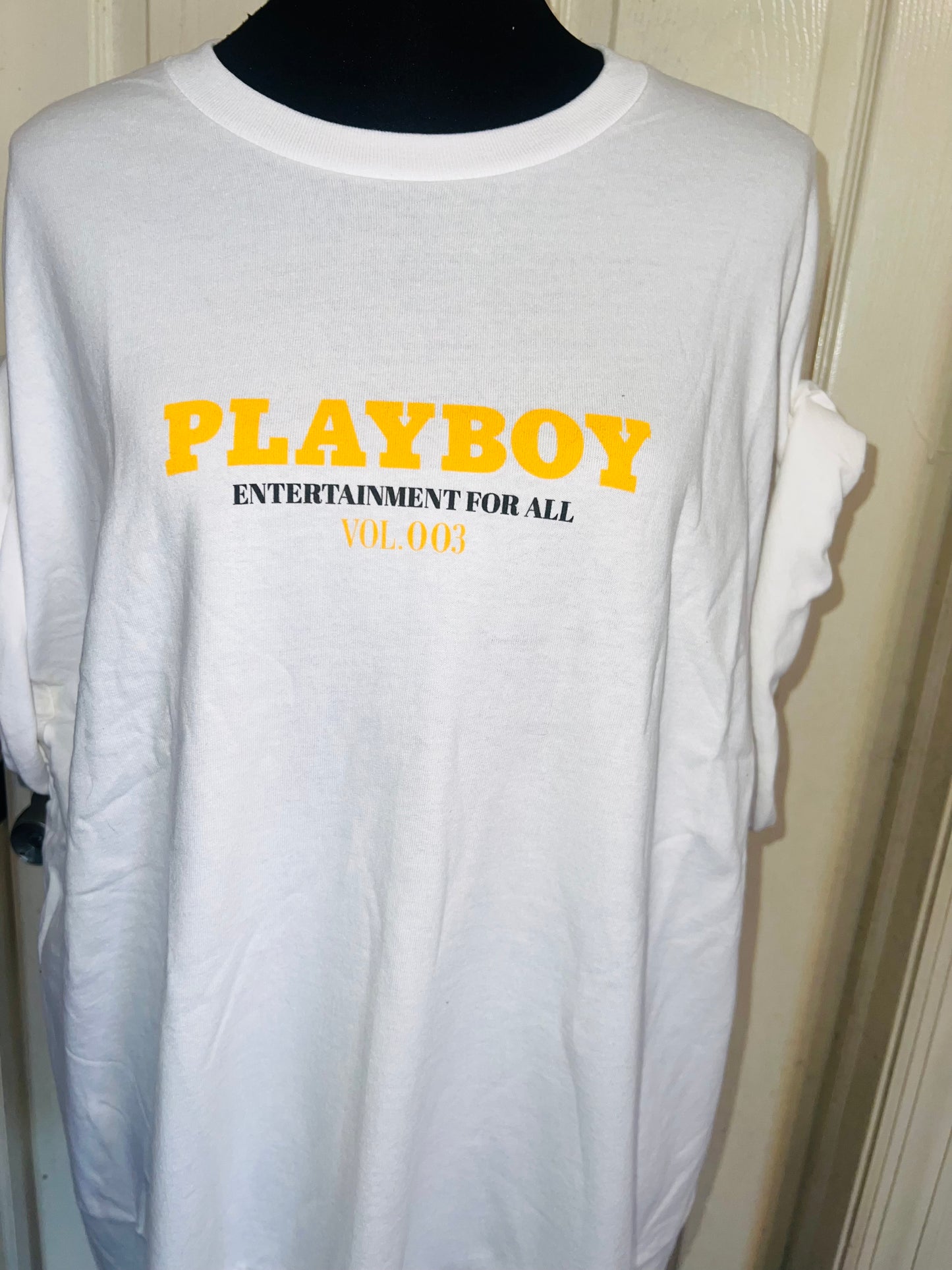 Playboy Double Sided Oversized Distressed Tee