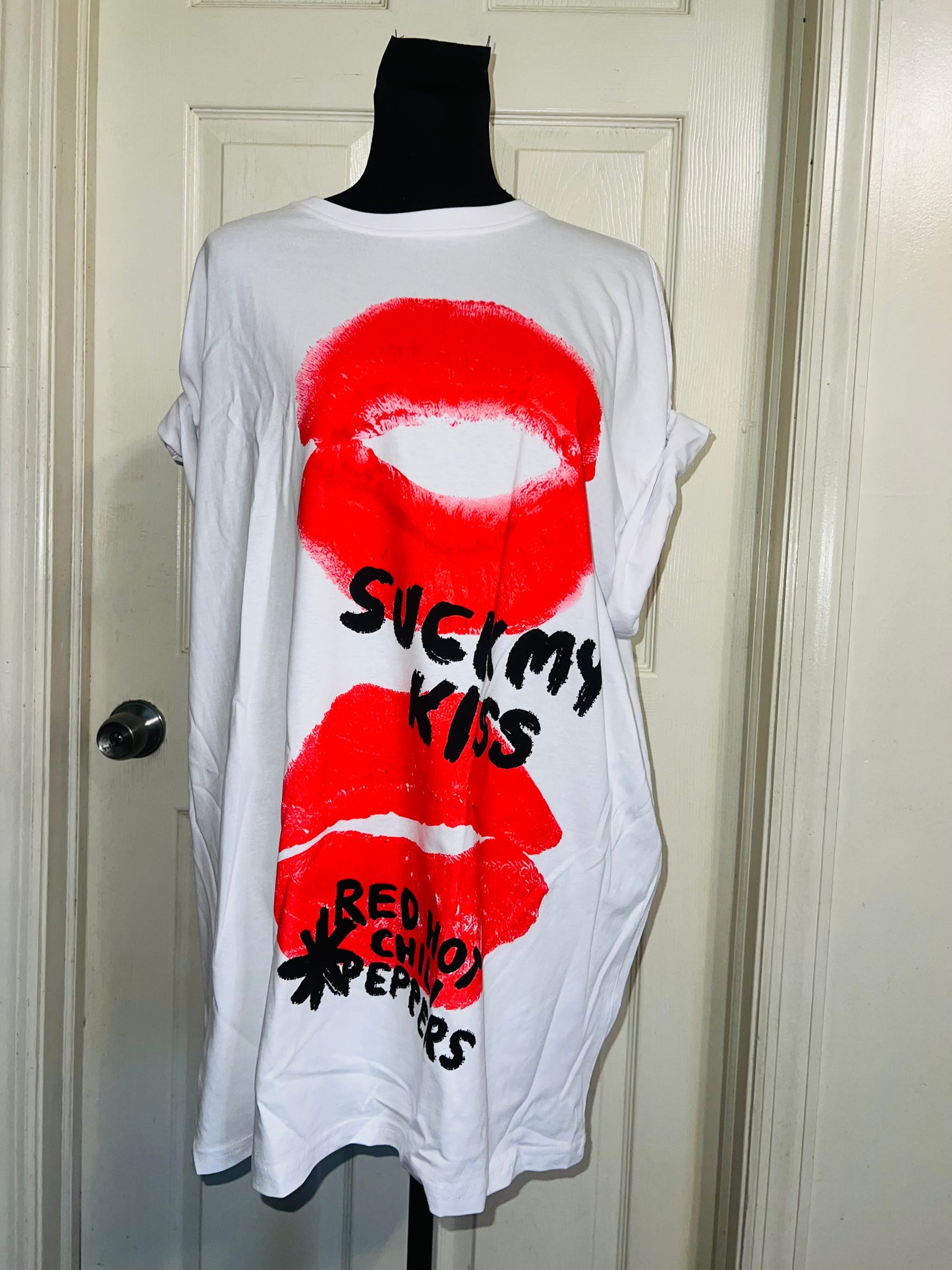 Red Hot Chili Peppers Oversized Distressed Tee