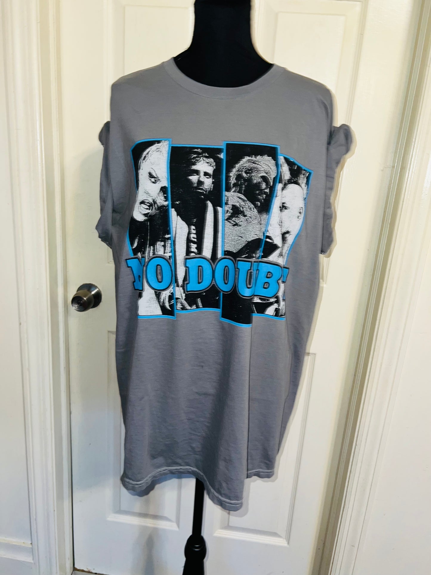 No Doubt Oversized Distressed Tee