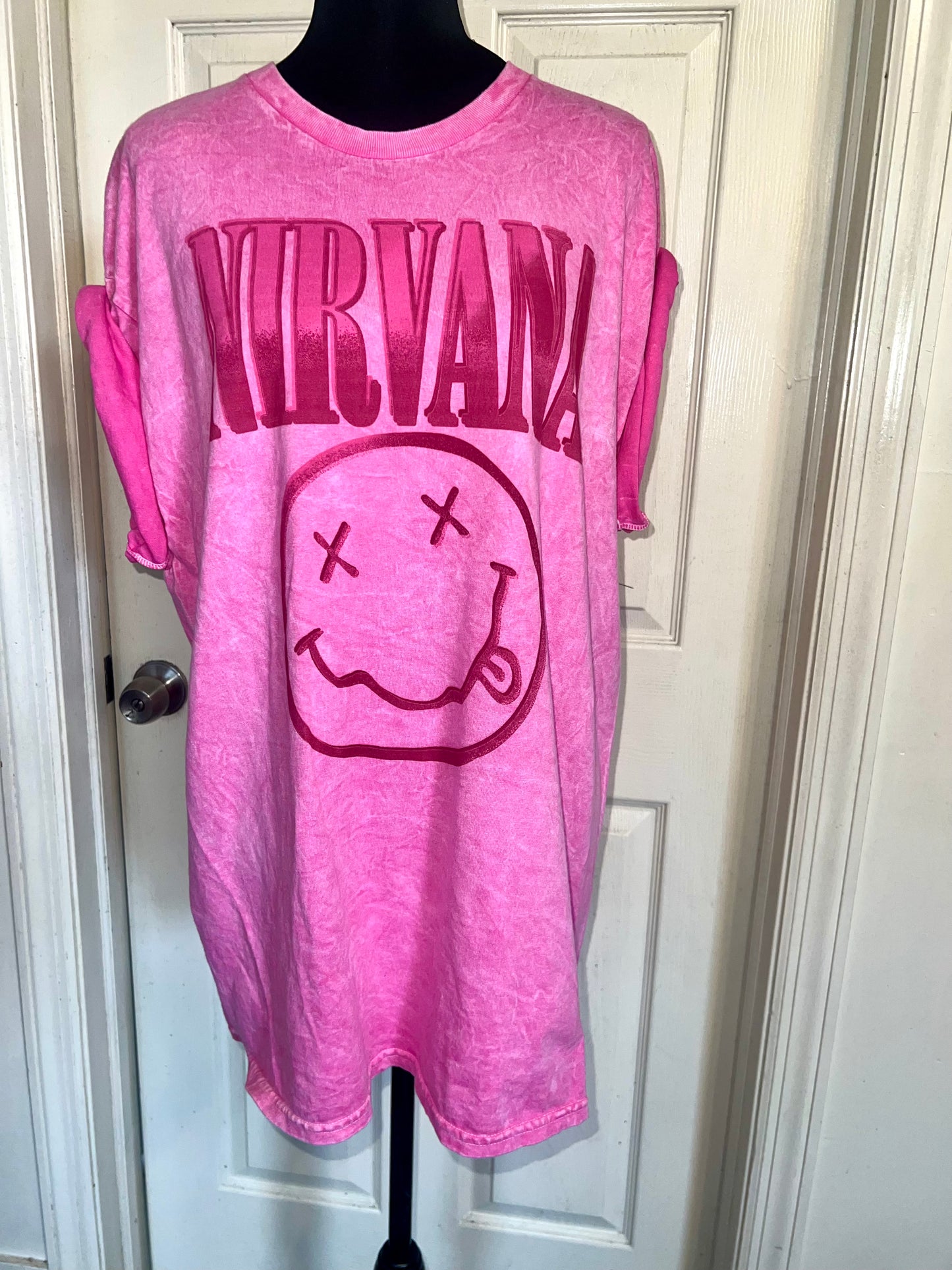 Nirvana Oversized Distressed Tee