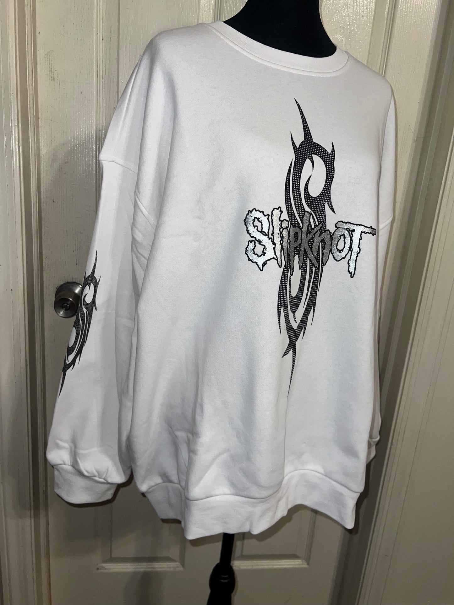 Slipknot Oversized Distressed Sweatshirt