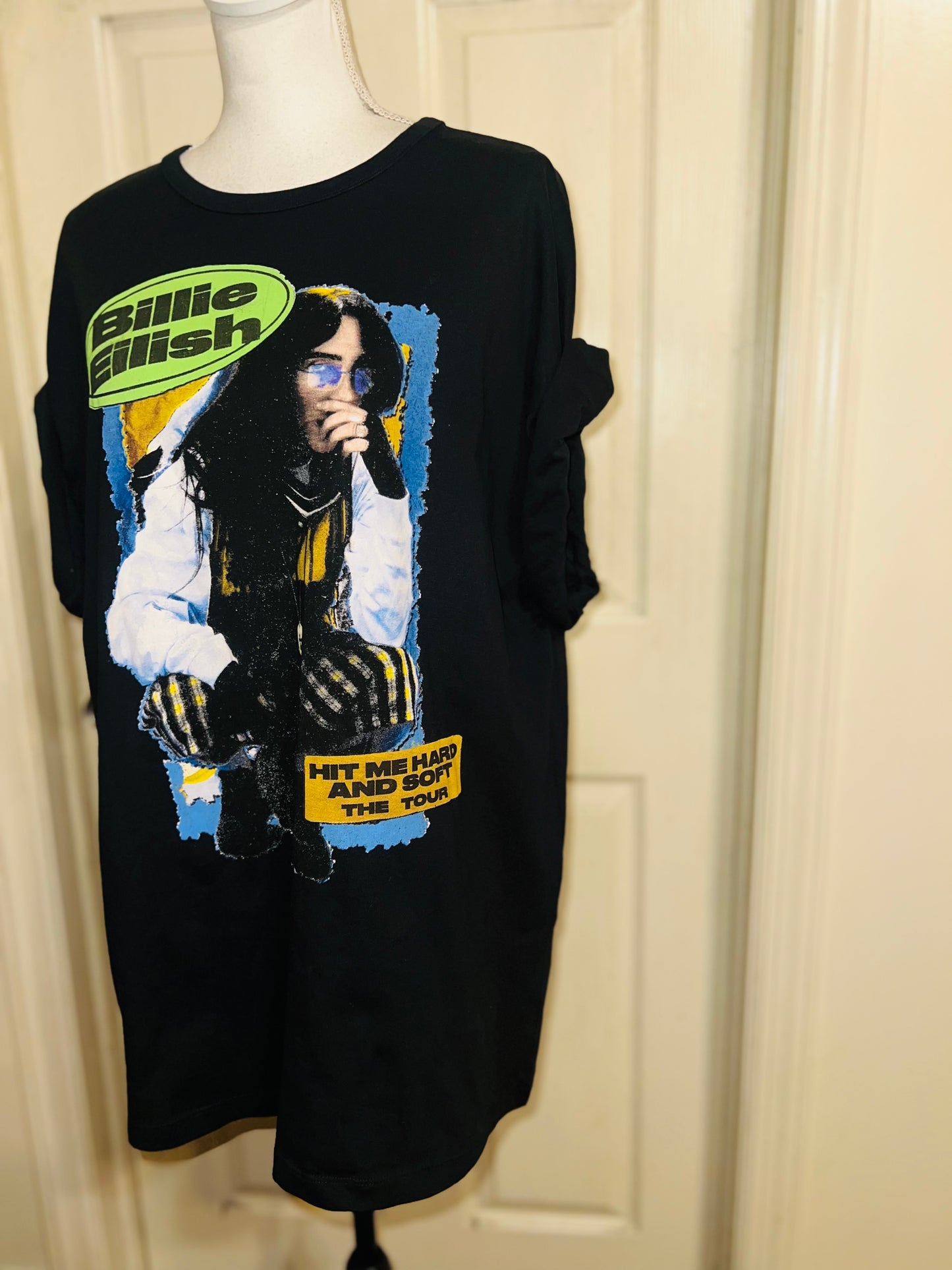 Billie Eilish Double Sided HMHAS Tour Distressed Tee