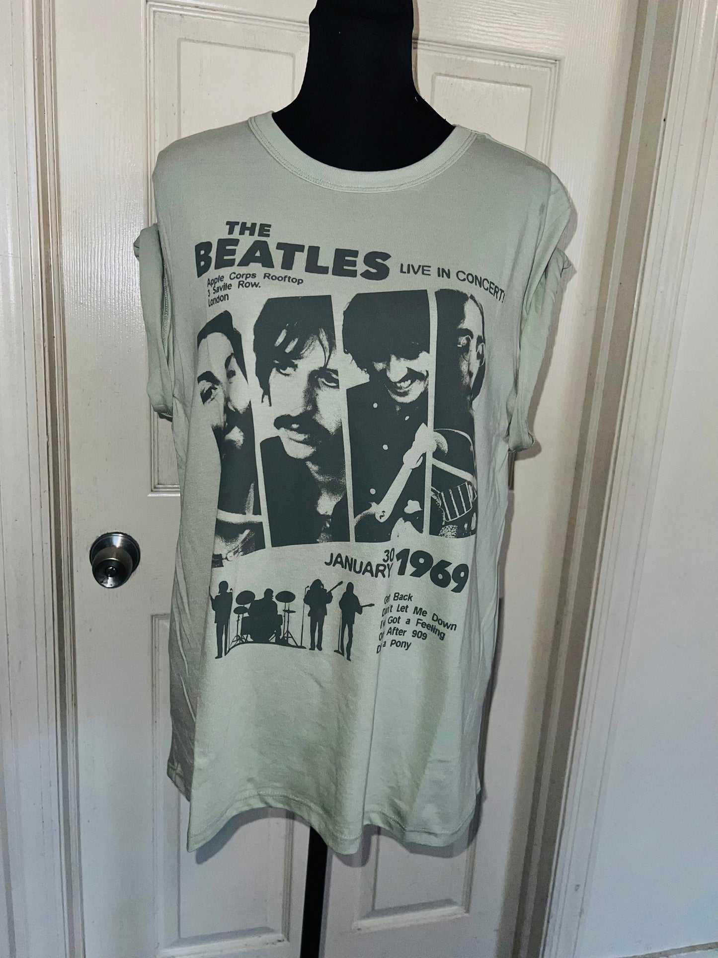 The Beatles Oversized Distressed Tee