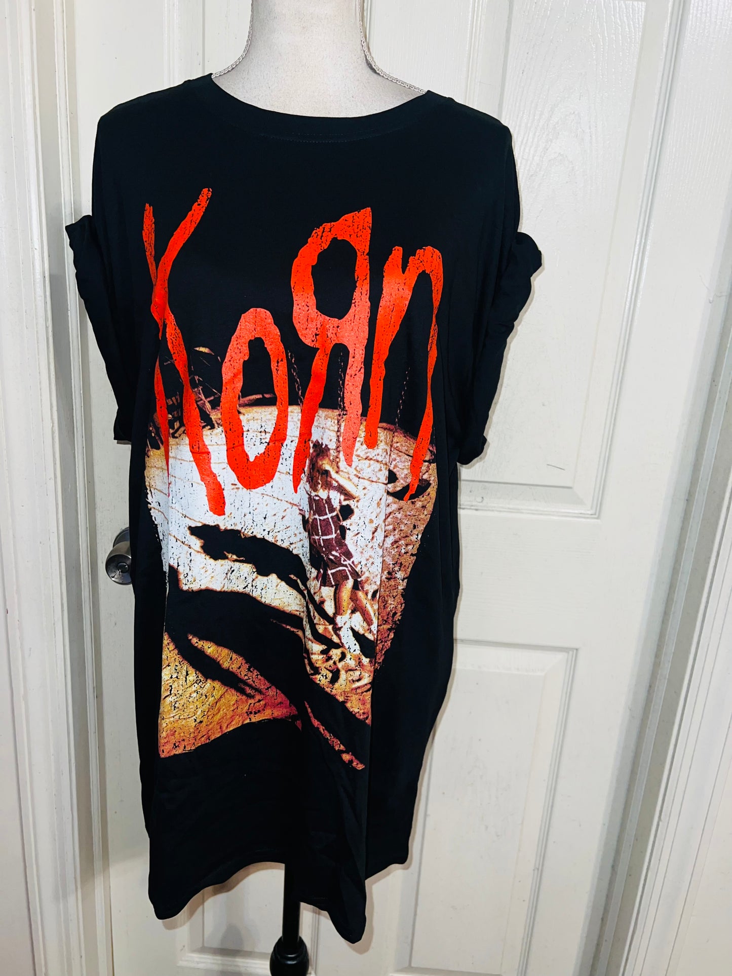Korn Oversized Distressed Tee