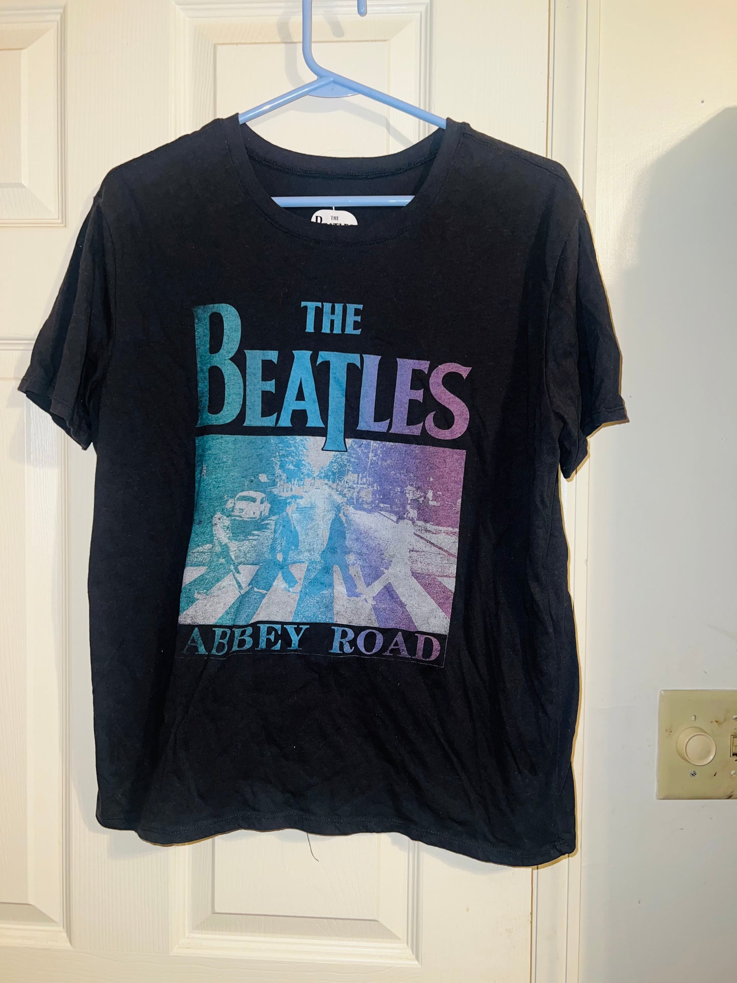 Bleached Beatles Abbey Road OS Distressed Tee