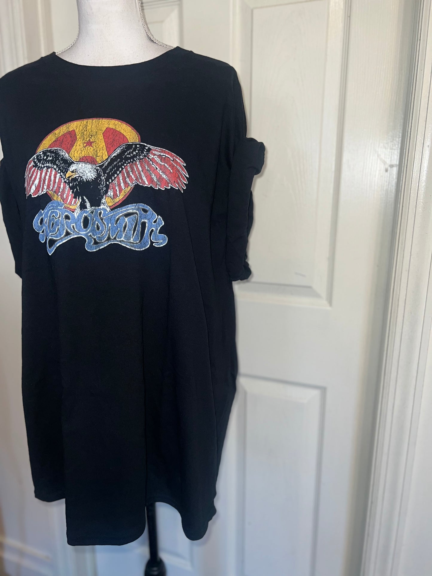 Aerosmith Oversized Distressed Tee
