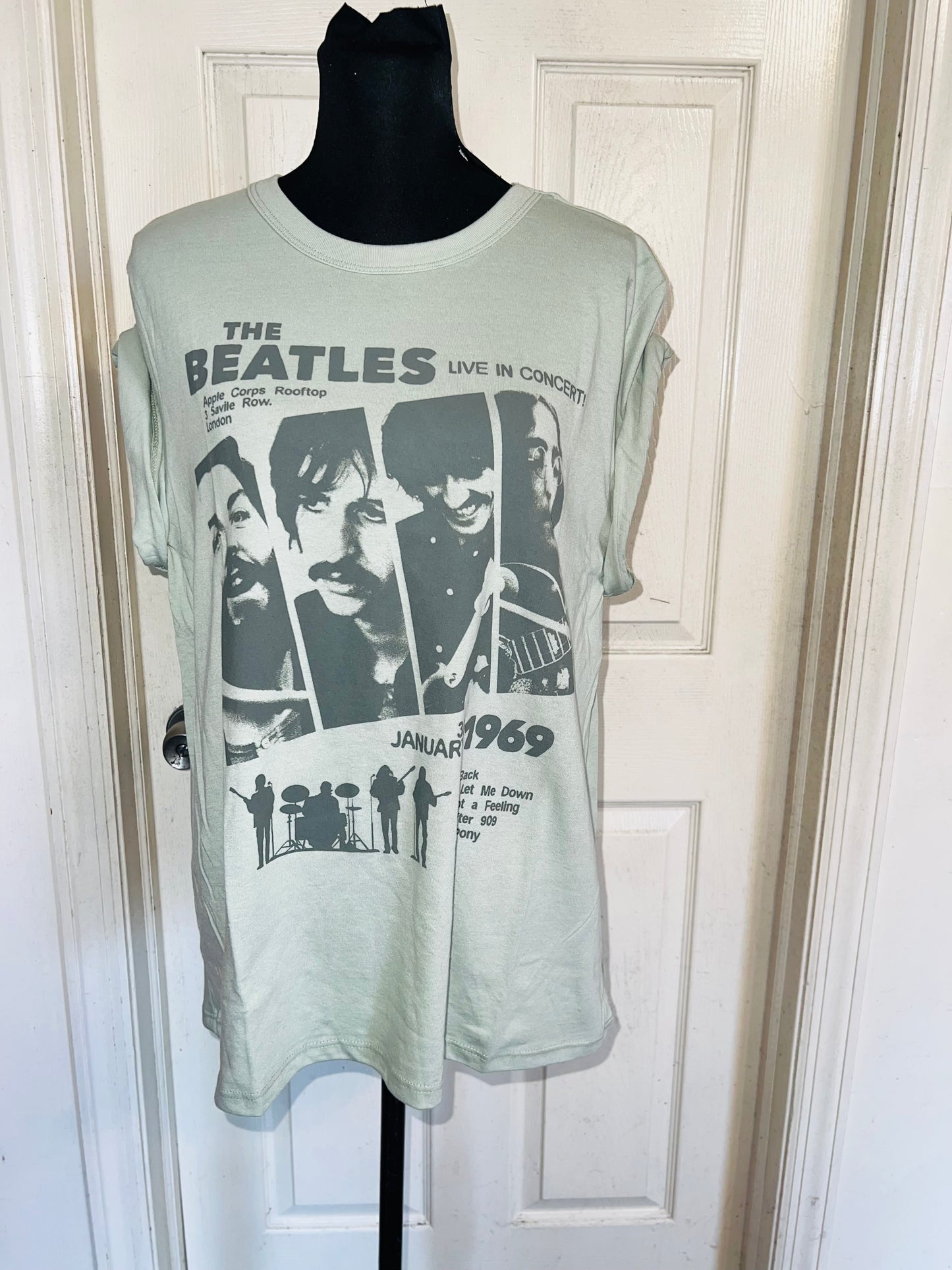 The Beatles Oversized Distressed Tee