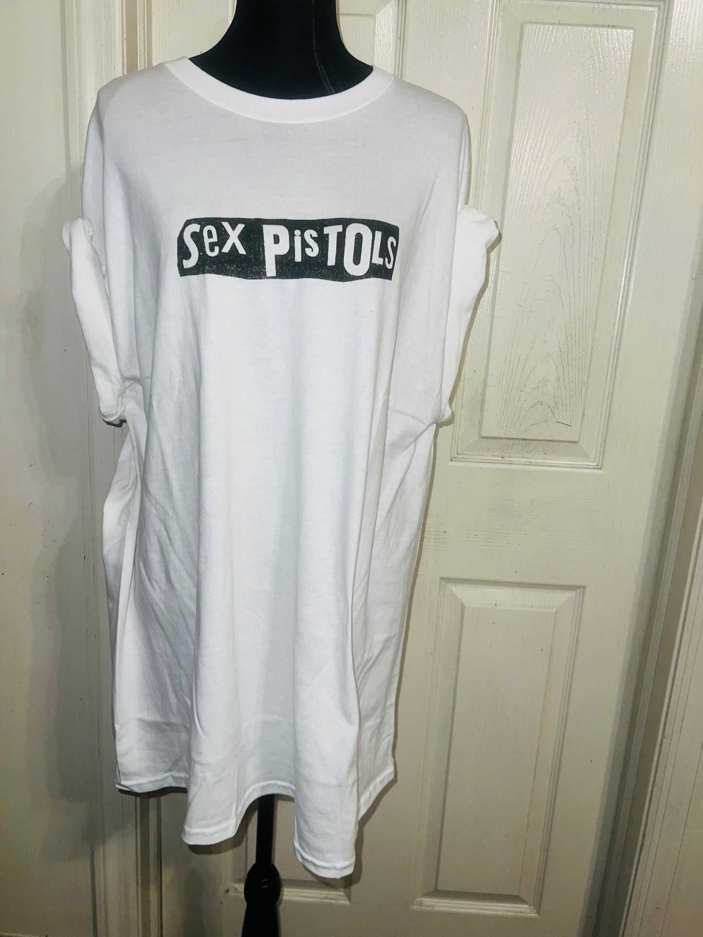 The Sex Pistols Double Sided Oversized Distressed Tee
