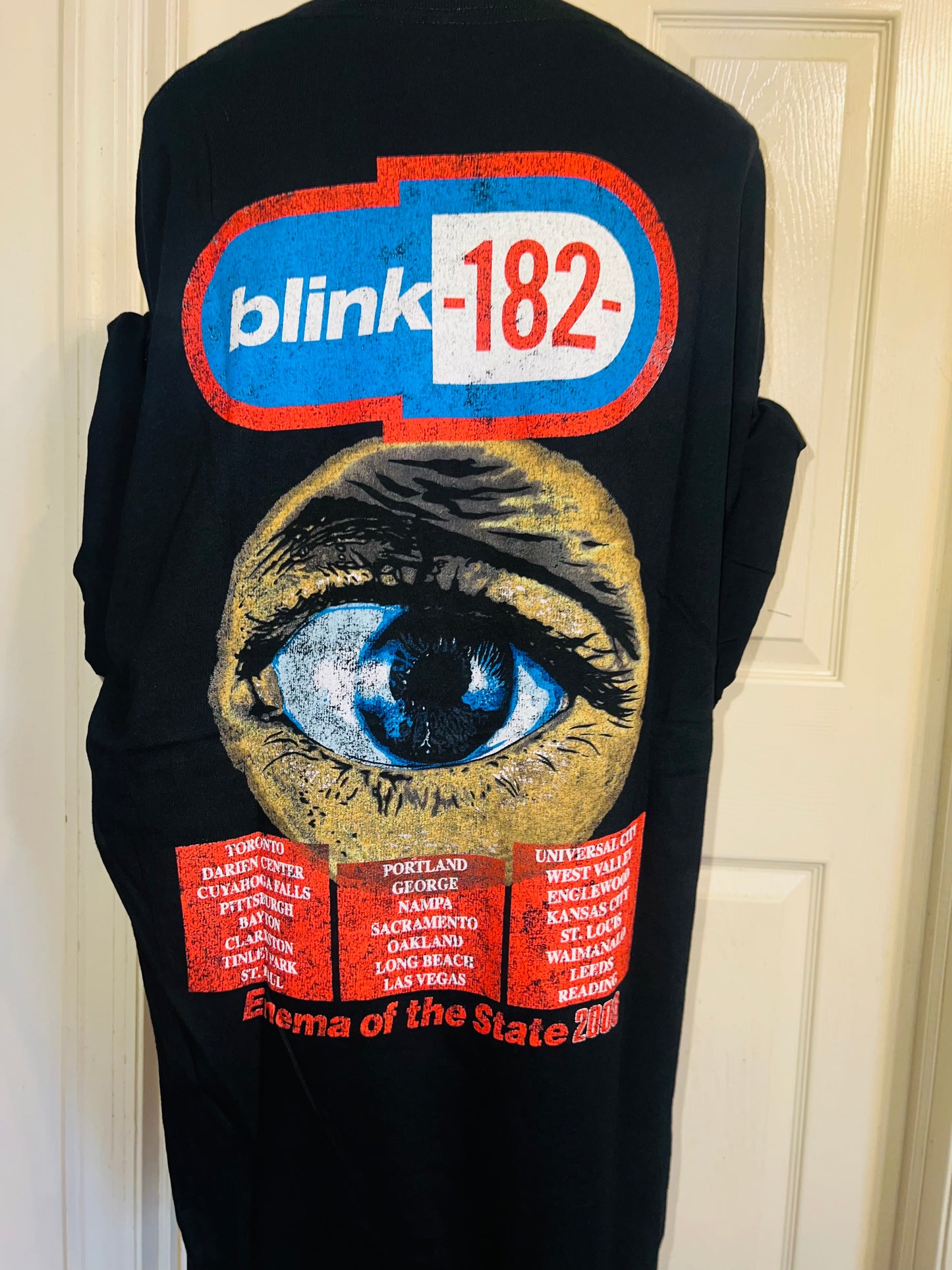 Blink 182 Double Sided Oversized Distressed Tee