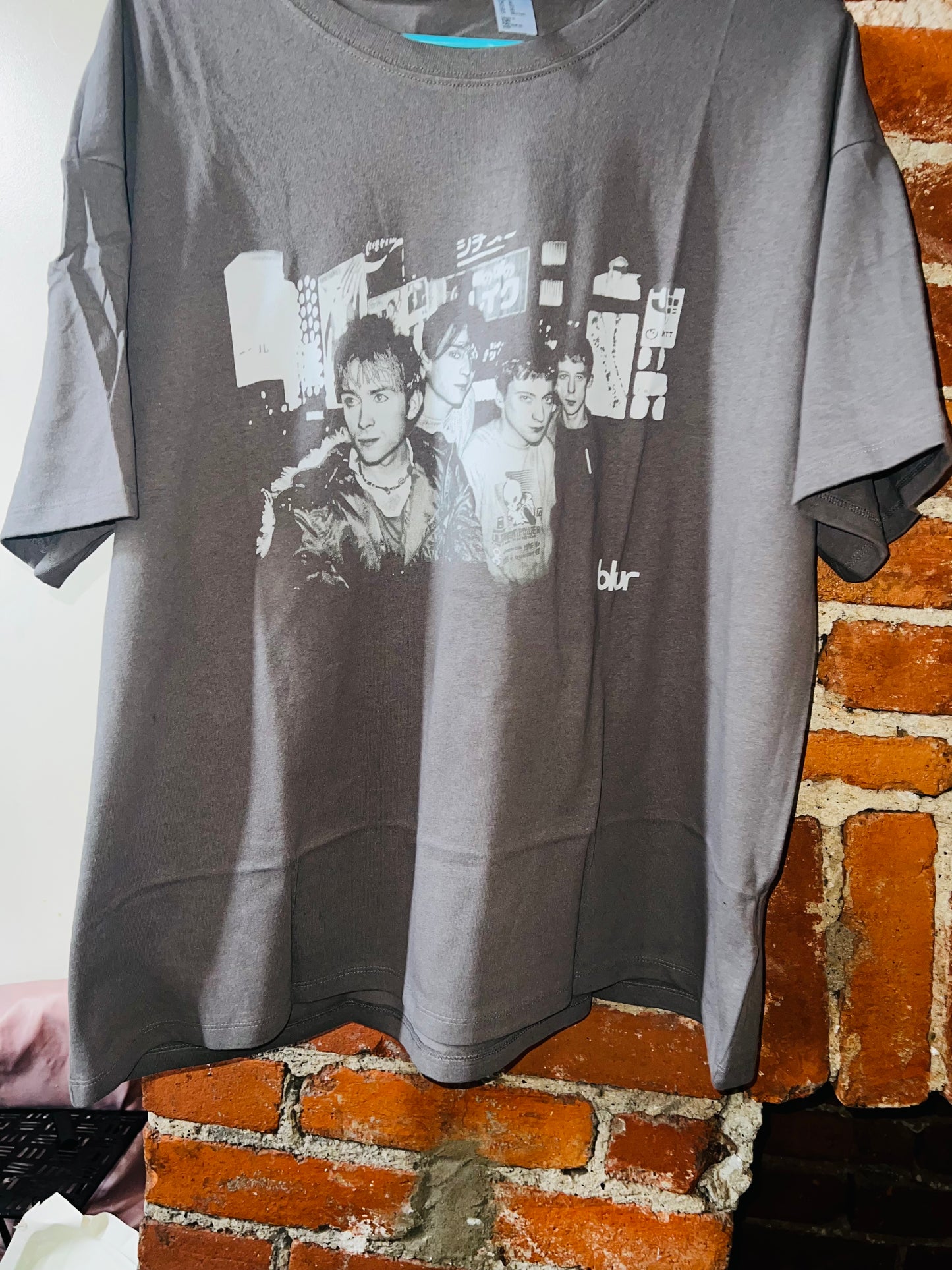 Bleached Blur Oversized Distressed Tee