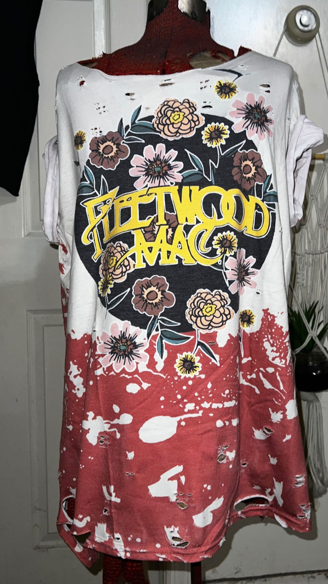 Fleetwood Mac Floral Distressed Tee