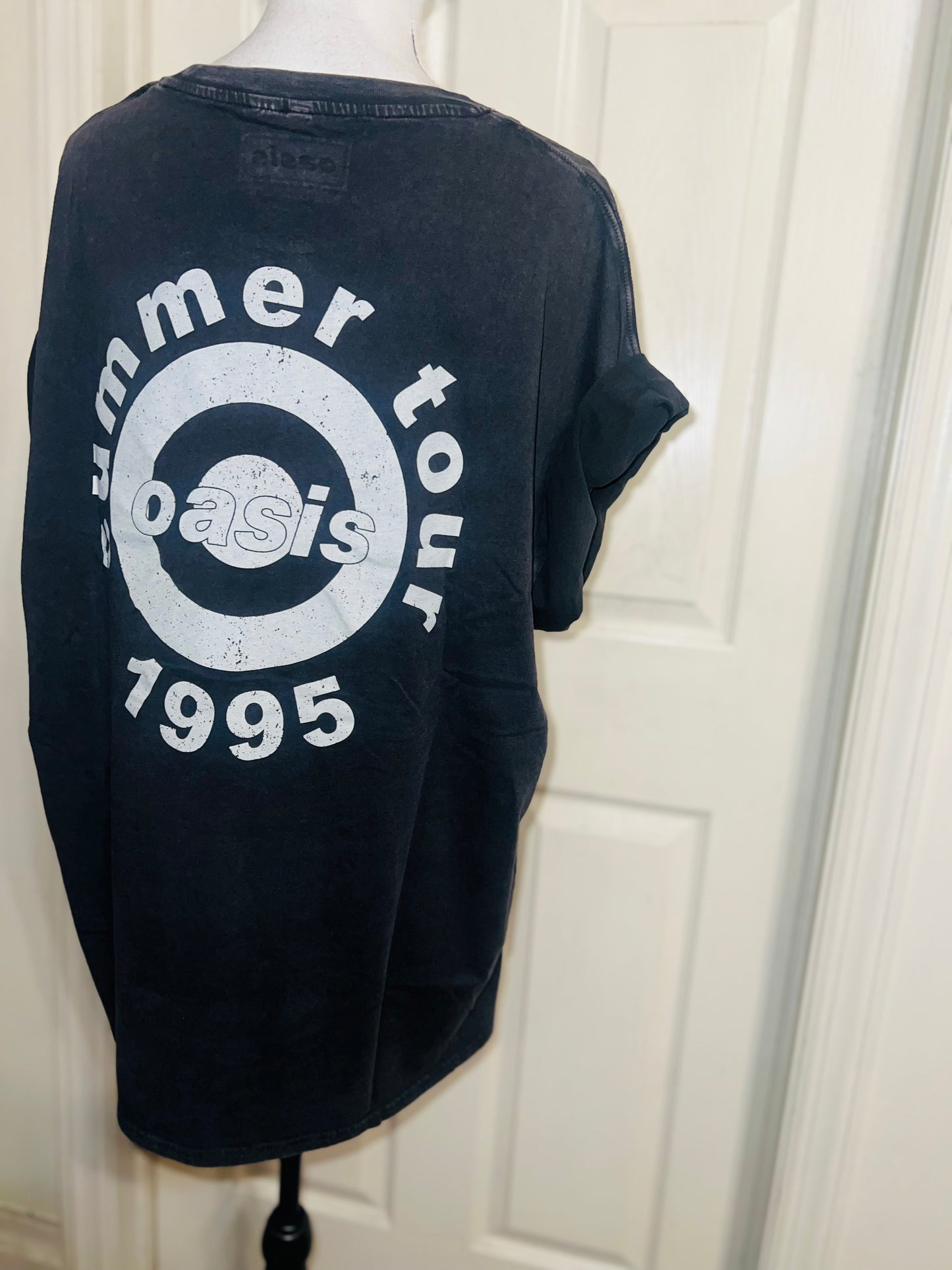 Oasis Double Sided Oversized Distressed Tee