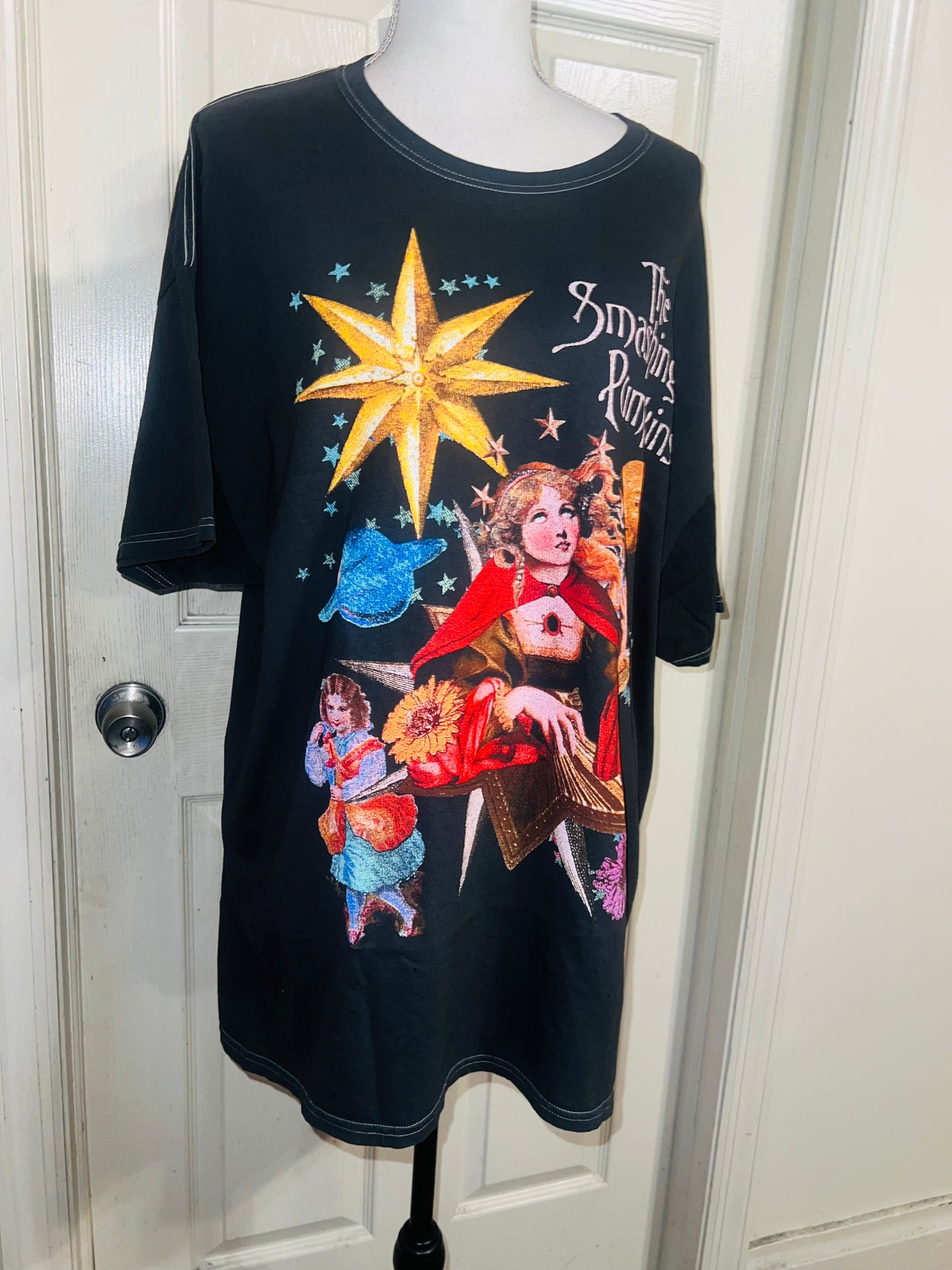The Smashing Pumpkins Oversized Distressed Tee