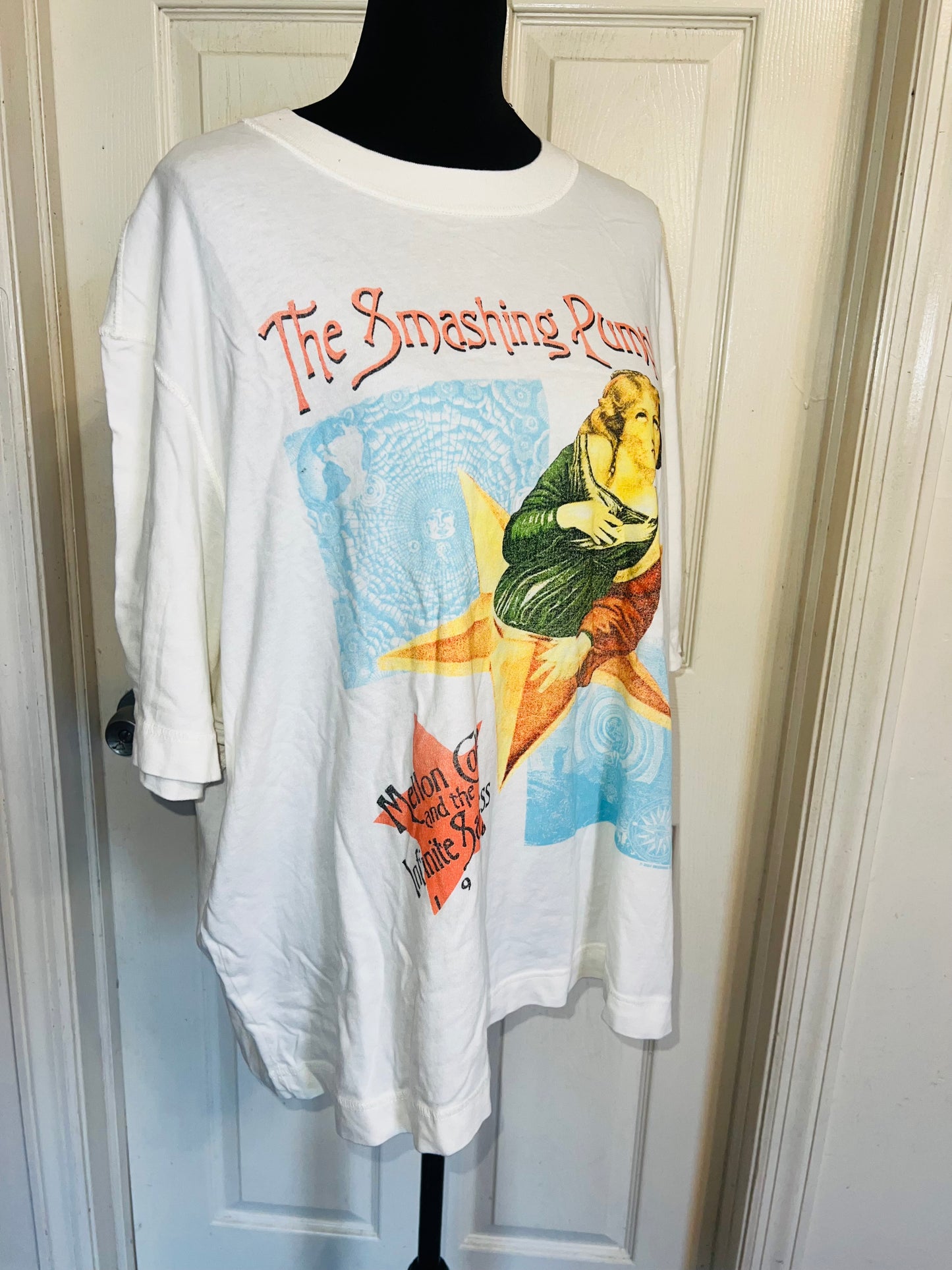 The Smashing Pumpkins Double Sided Oversized Distressed Tee