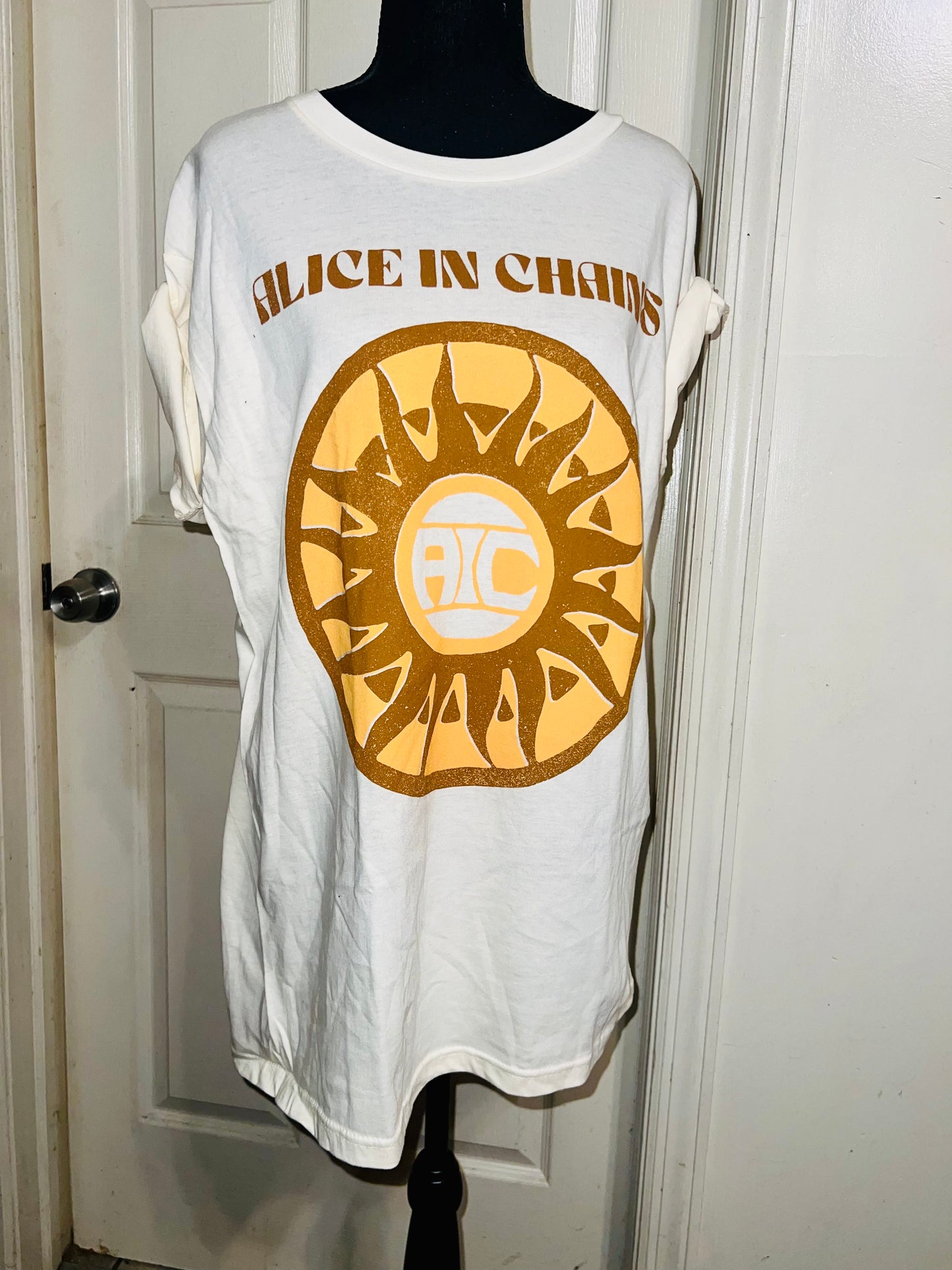 Alice In Chains Oversized Distressed Tee