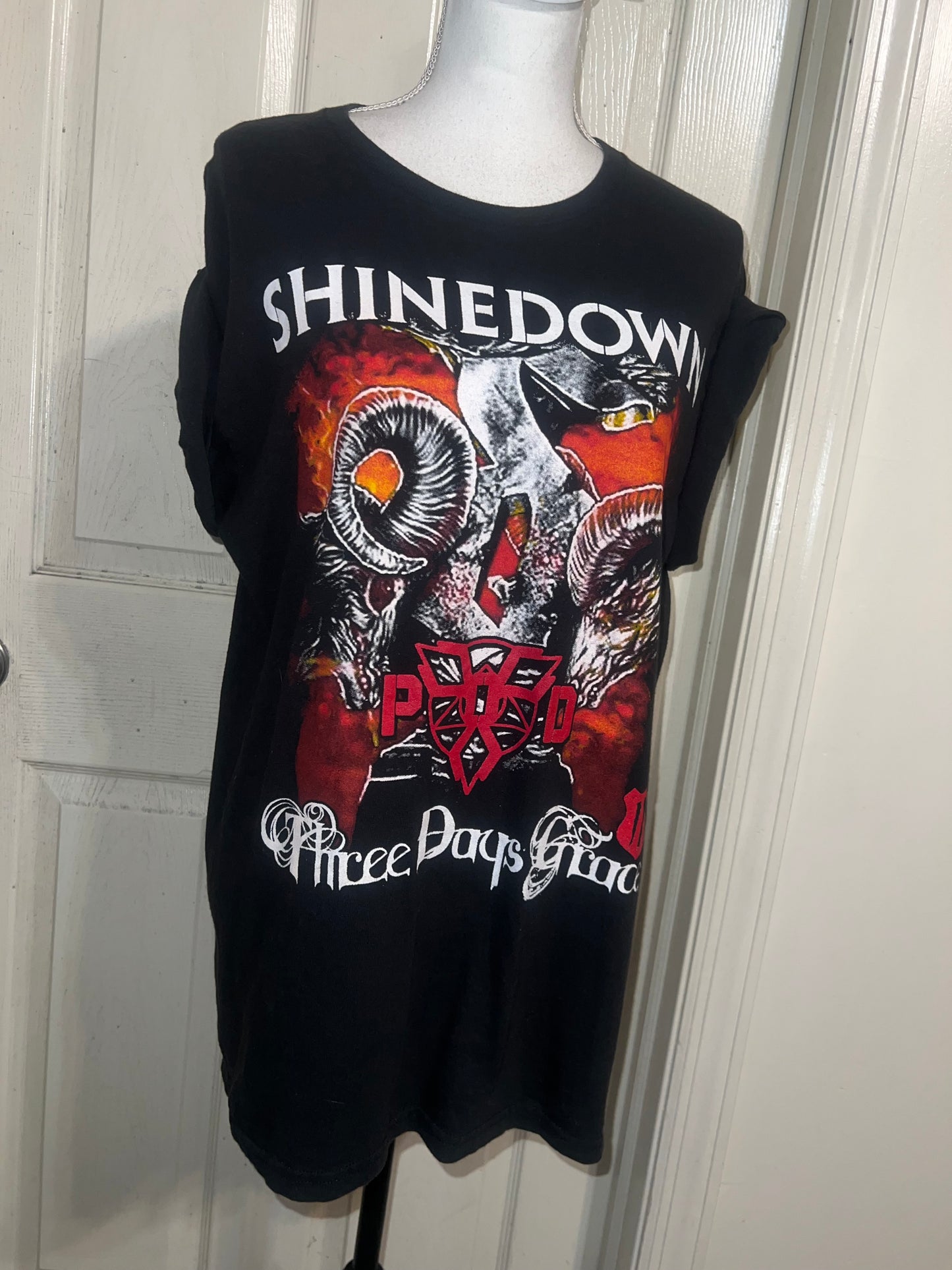 Vintage Shinedown/Three Days Grace Double Sided Oversized Tee