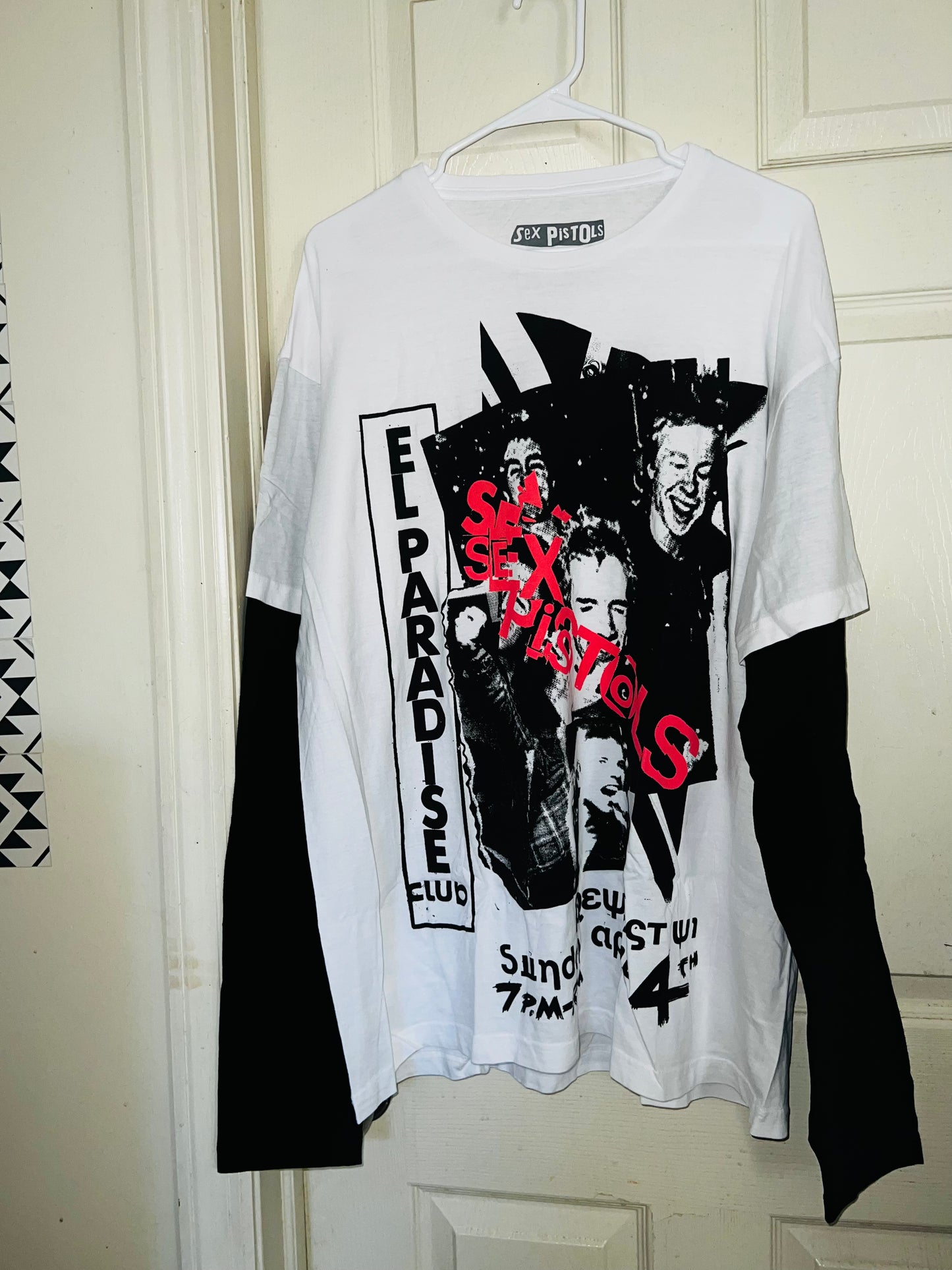 Sex Pistols Double Sided Long Sleeve Oversized Shirt