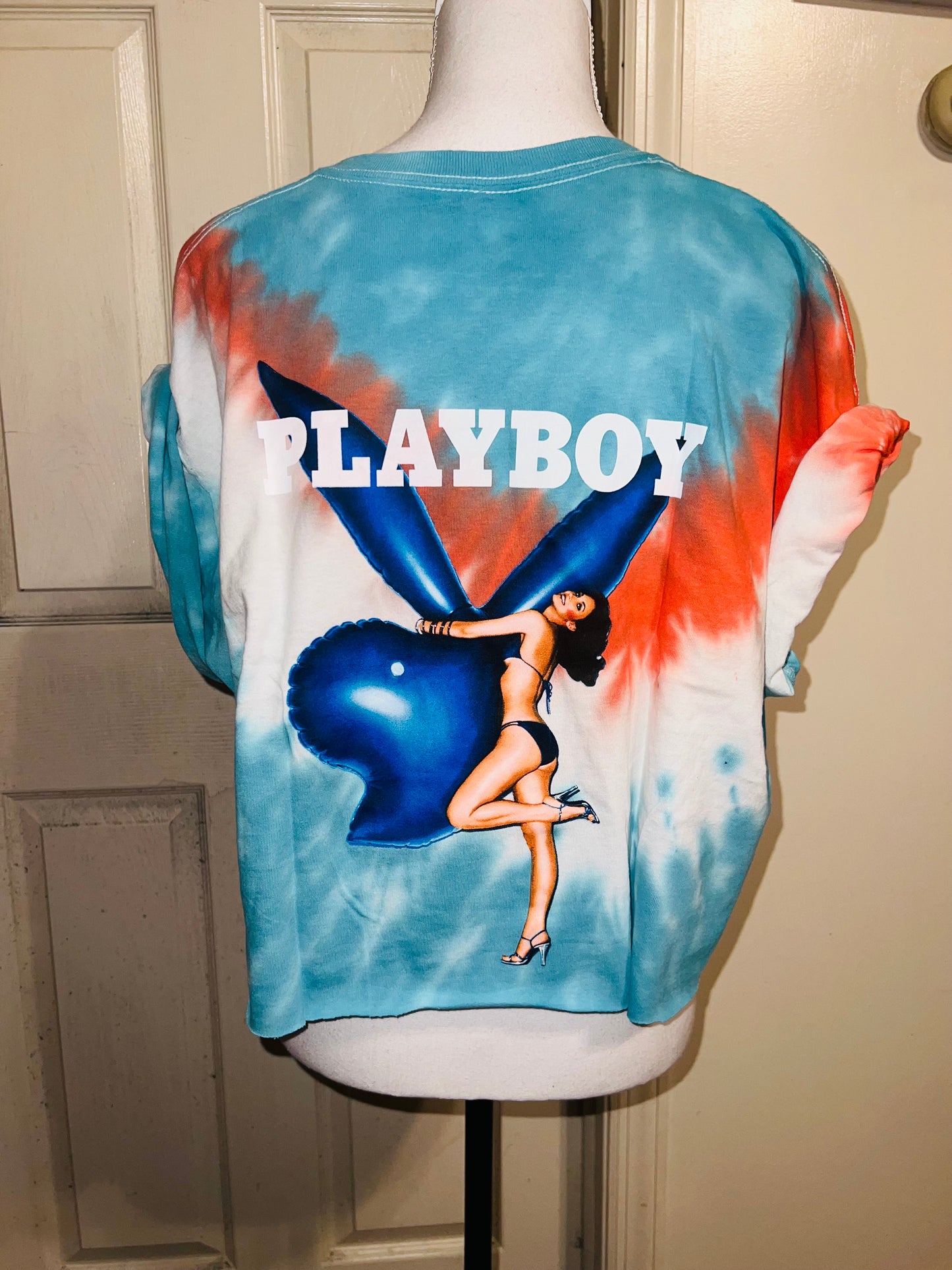 Playboy Double Sided Oversized Cropped Tee