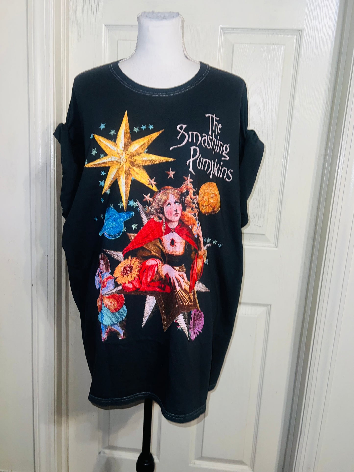 The Smashing Pumpkins Oversized Distressed Tee