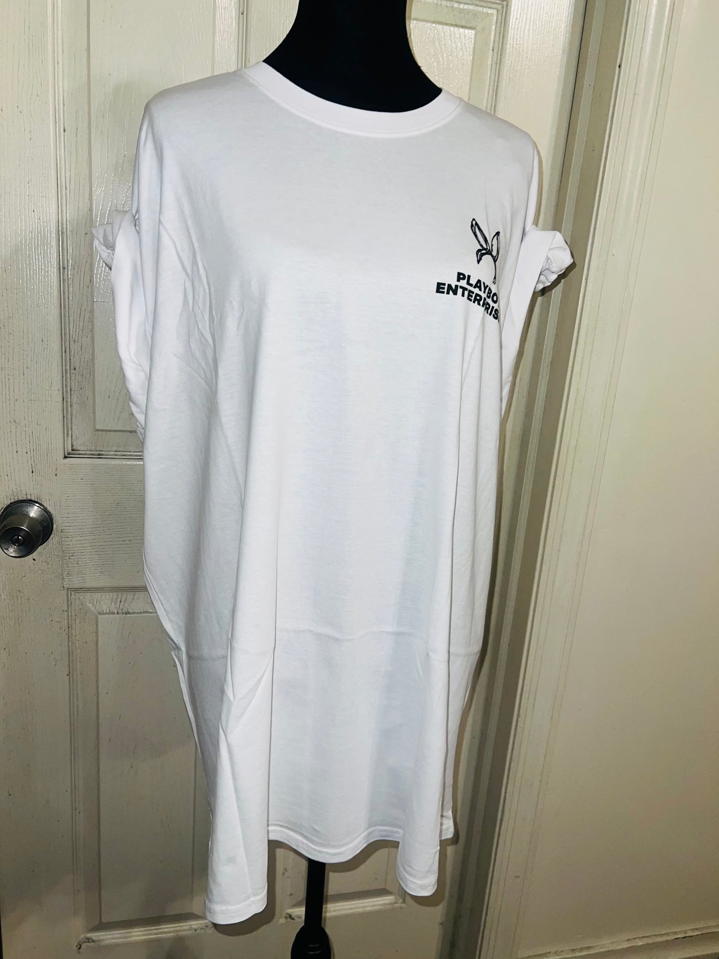 Playboy Double Sided Oversized Distressed Tee