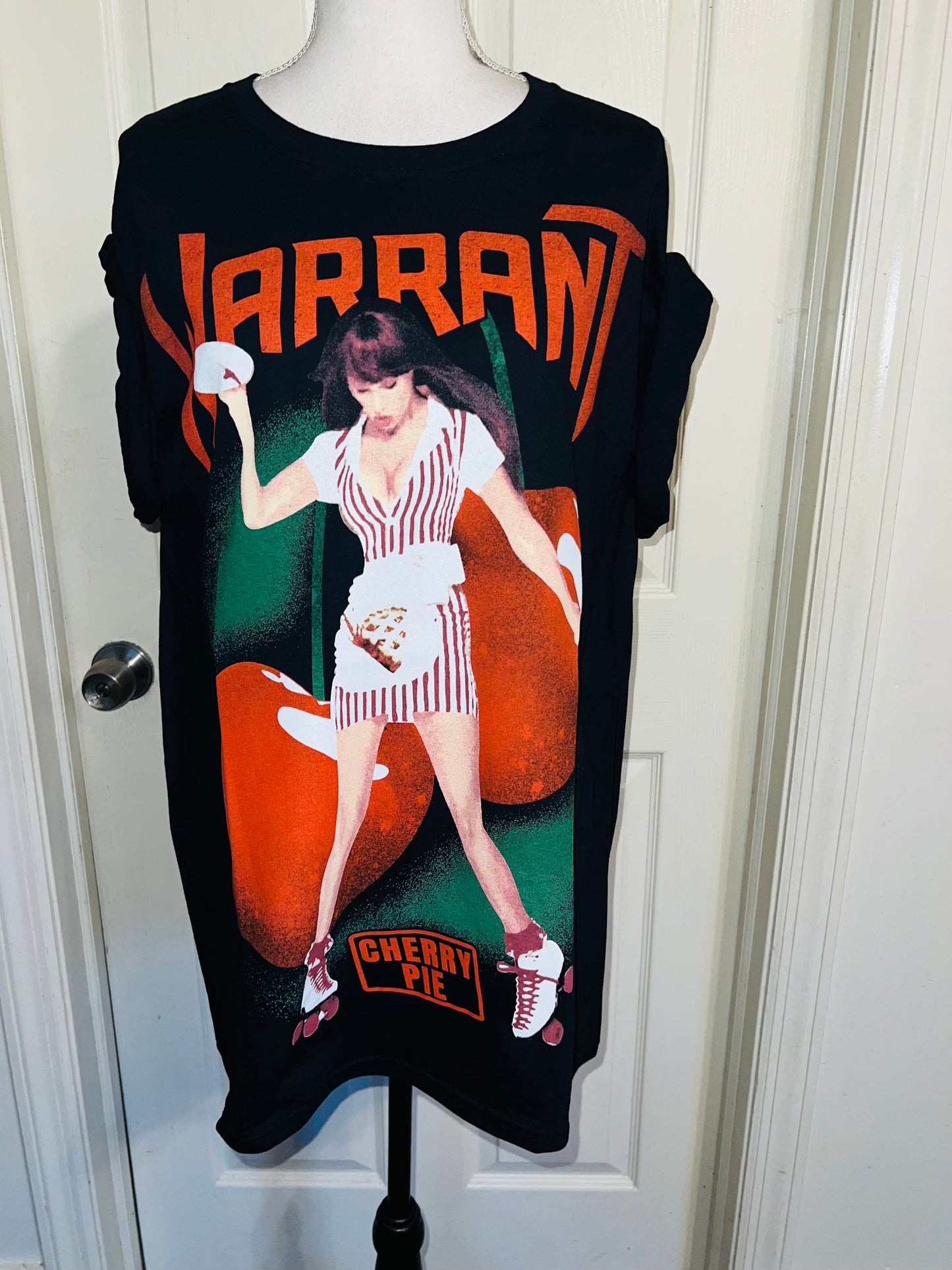 Warrant Double Sided Oversized Distressed Tee