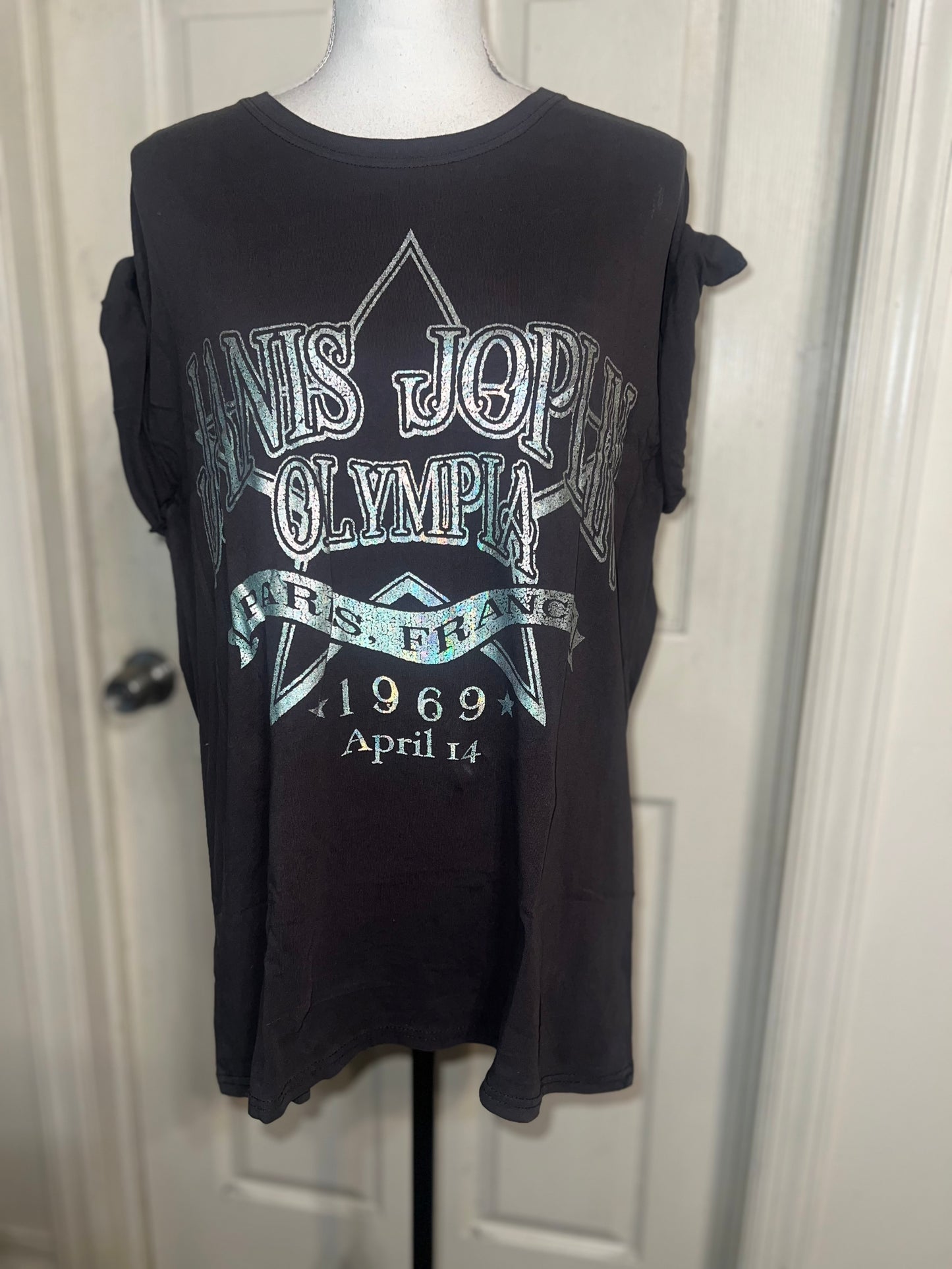 Janis Joplin Oversized Distressed Tee