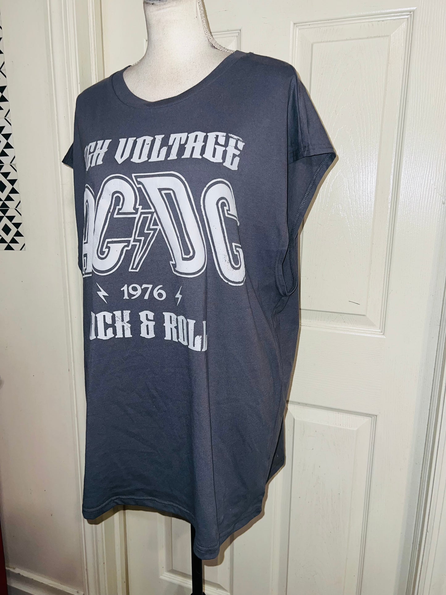 AC/DV Double Sided Oversized Distressed Tank