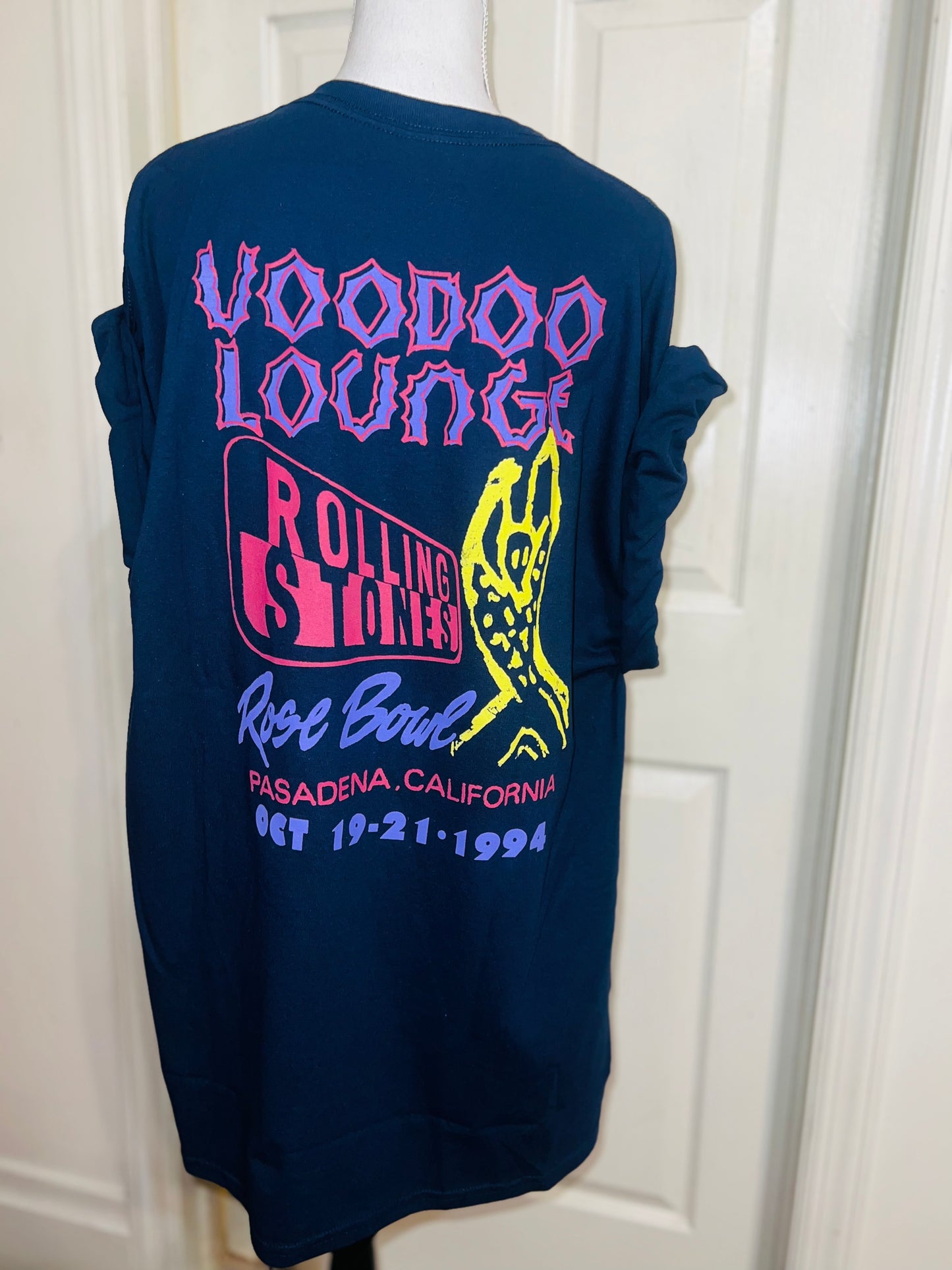 The Rolling Stones Double Sided Oversized Distressed Tee
