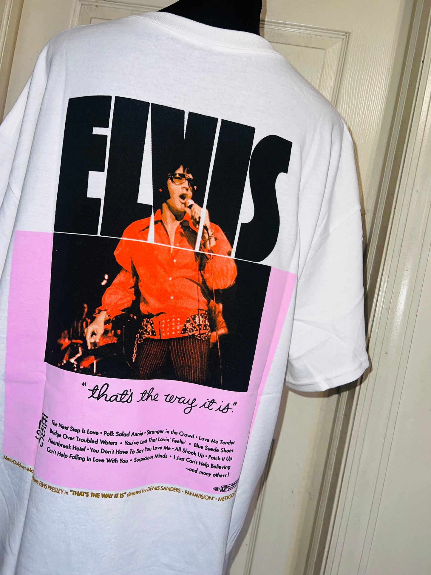 Elvis Double Sided Oversized Distressed Tee