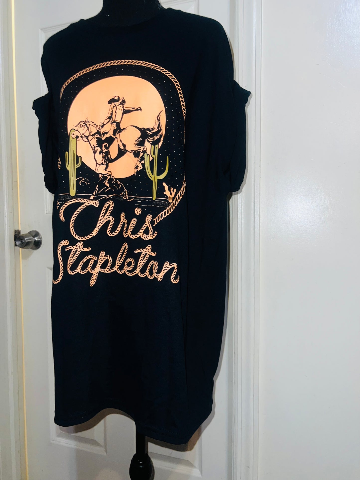 Chris Stapleton Oversized Distressed Tee