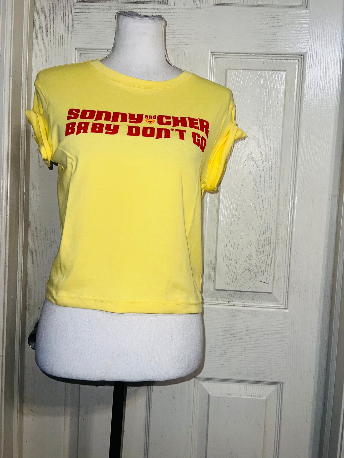 Sony & Cher Distressed Baby Tee