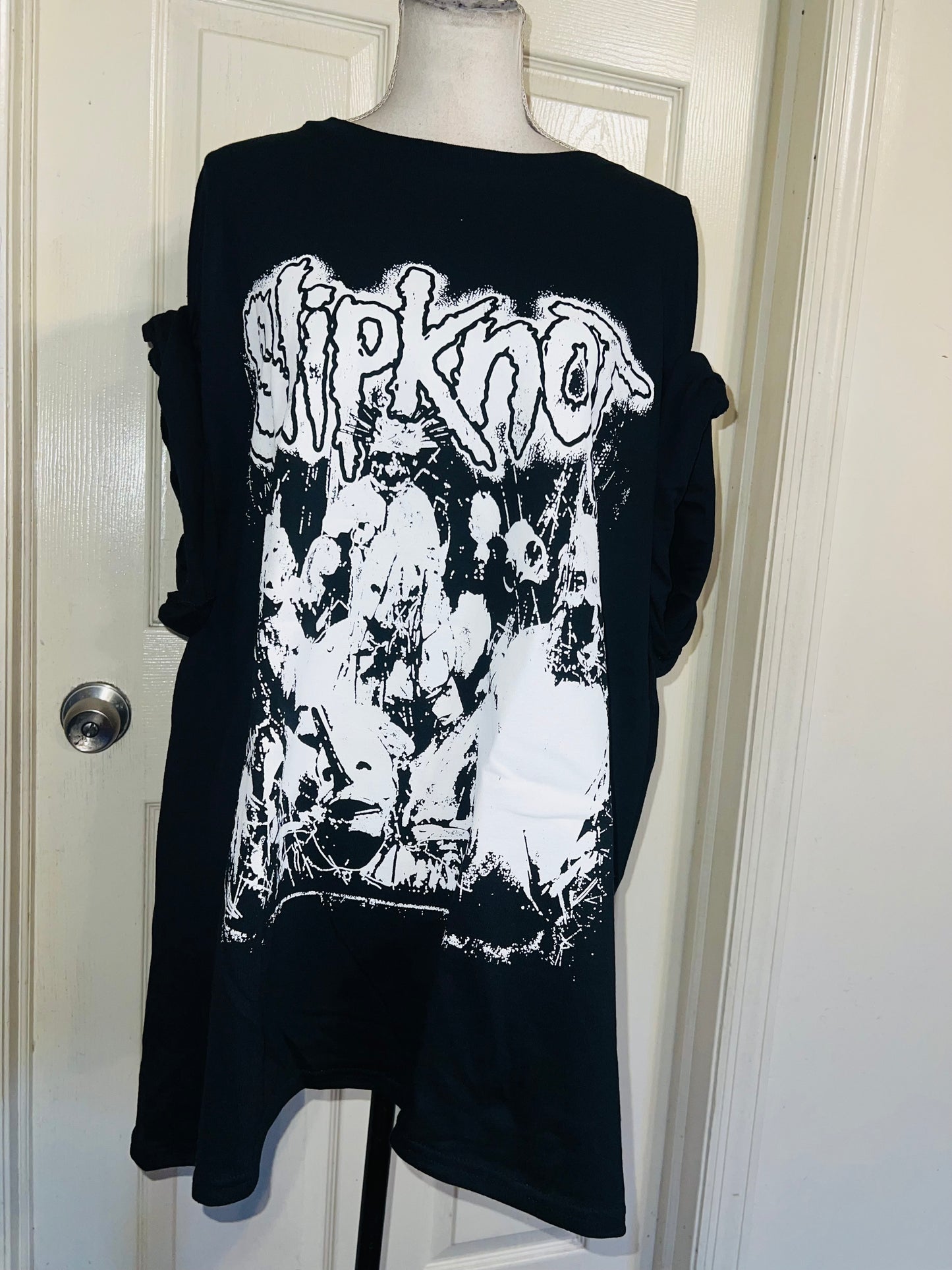 Slipknot Double Sided Oversized Distressed Tee