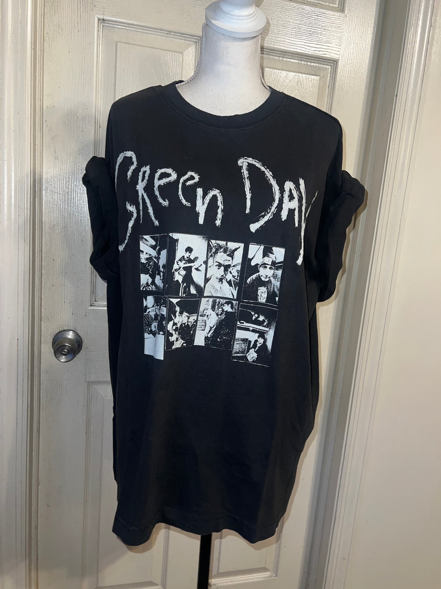 Green Day Oversized Distressed Tee