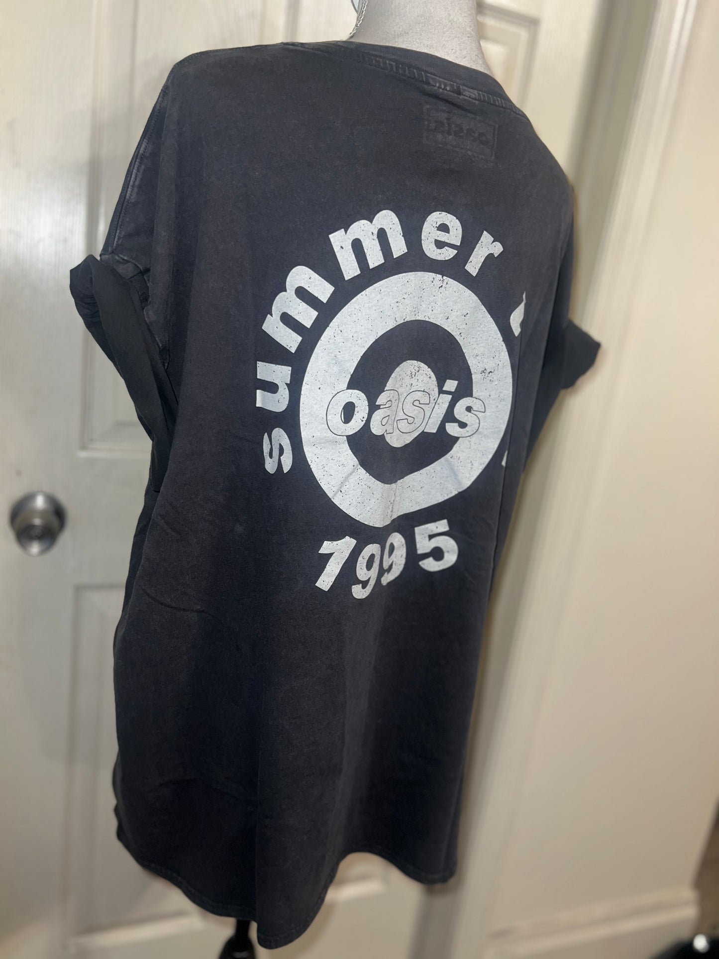 Oasis Double Sided Oversized Distressed Tee