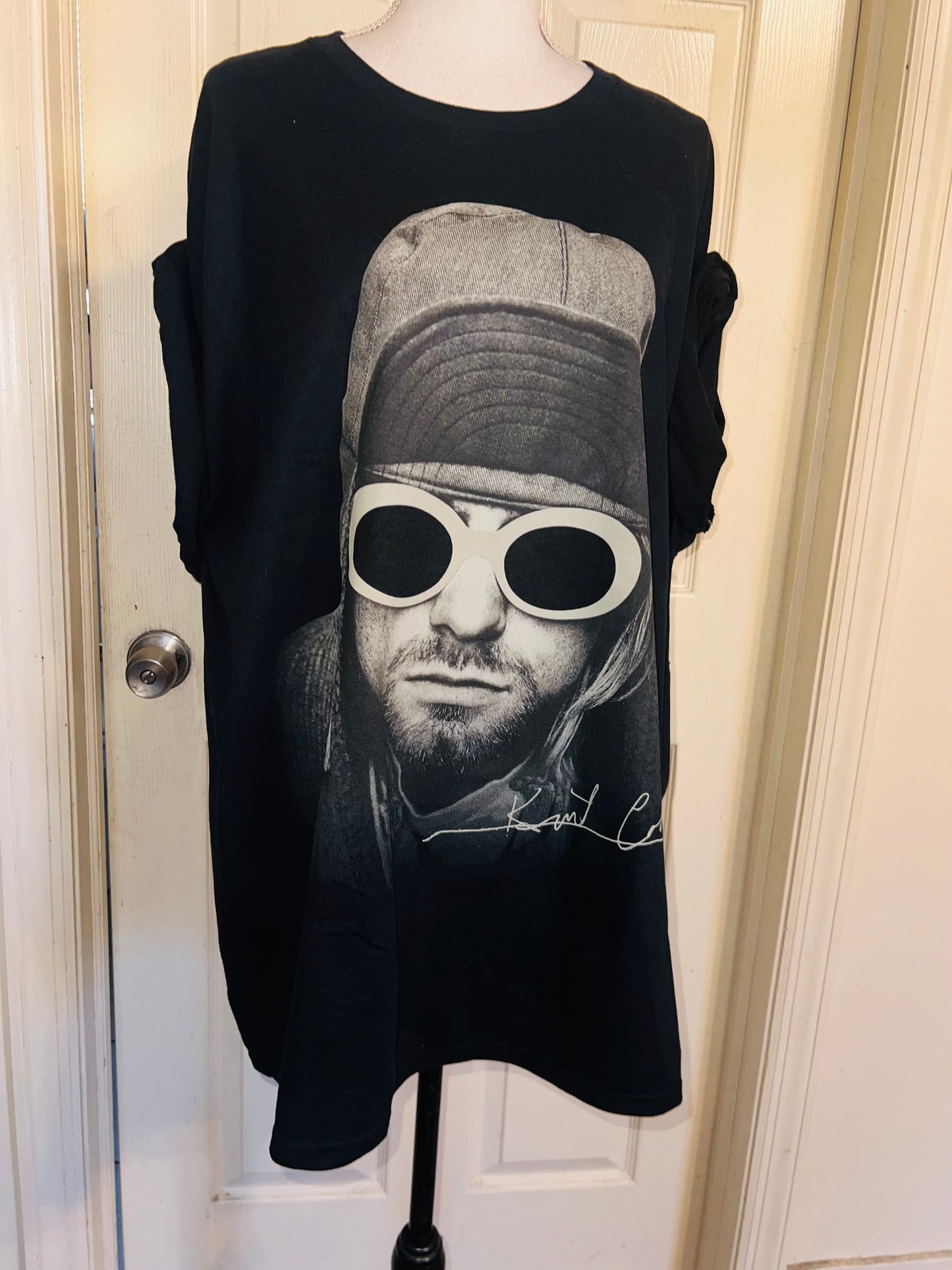 Kurt Cobain Oversized Distressed Tee