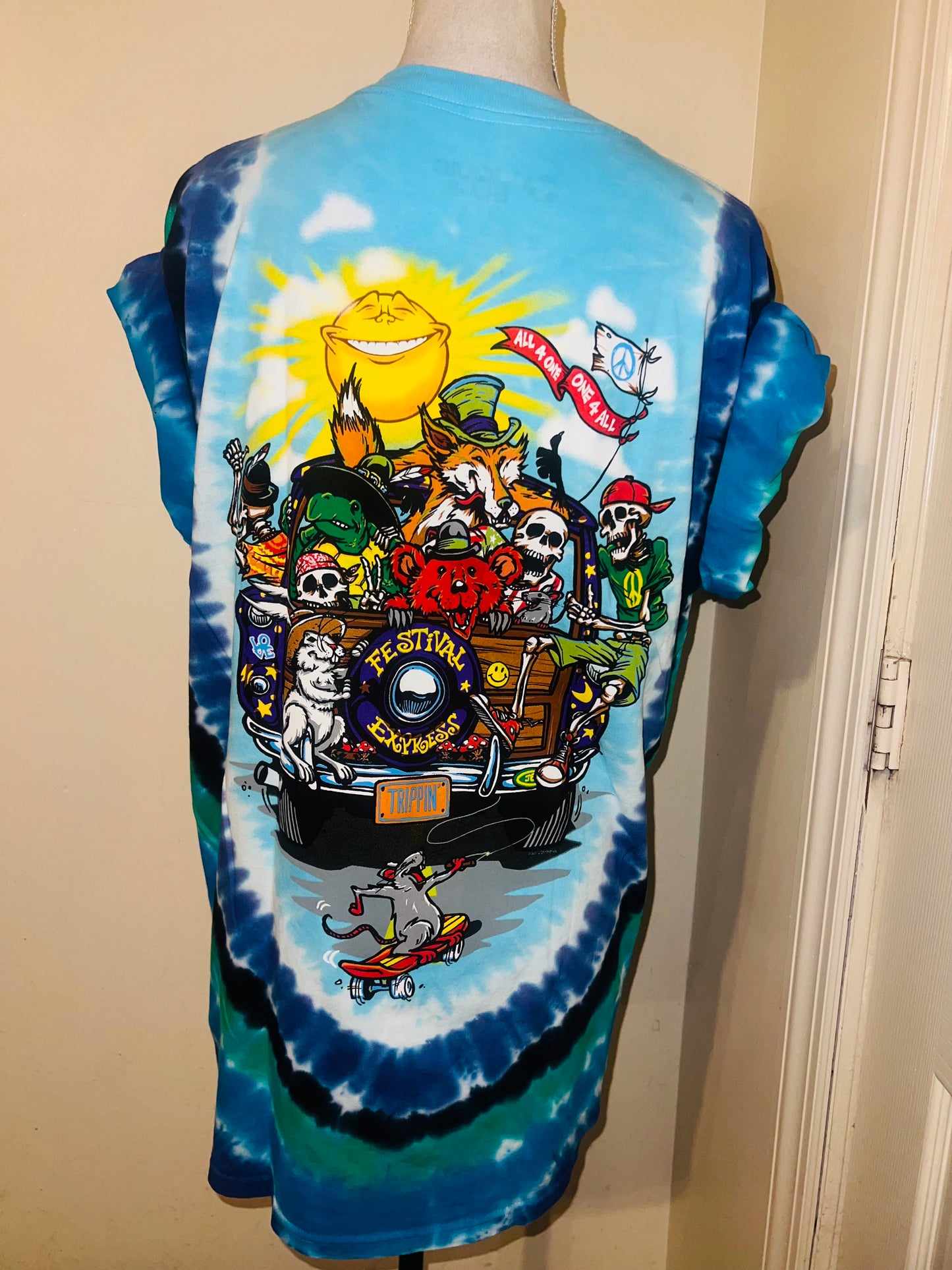 Grateful Dead Road Trippin’ Double Sided Distressed Tee