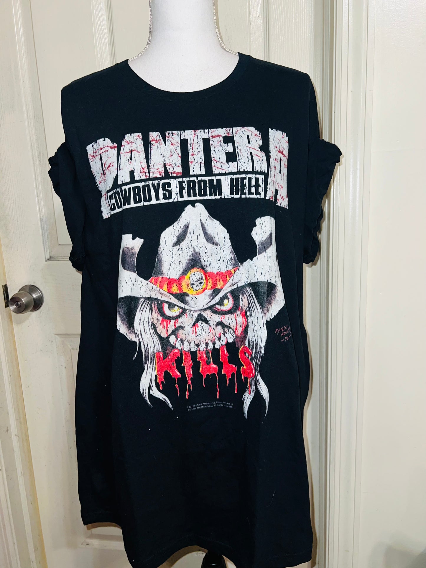 Pantera Oversized Distressed T-Shirt