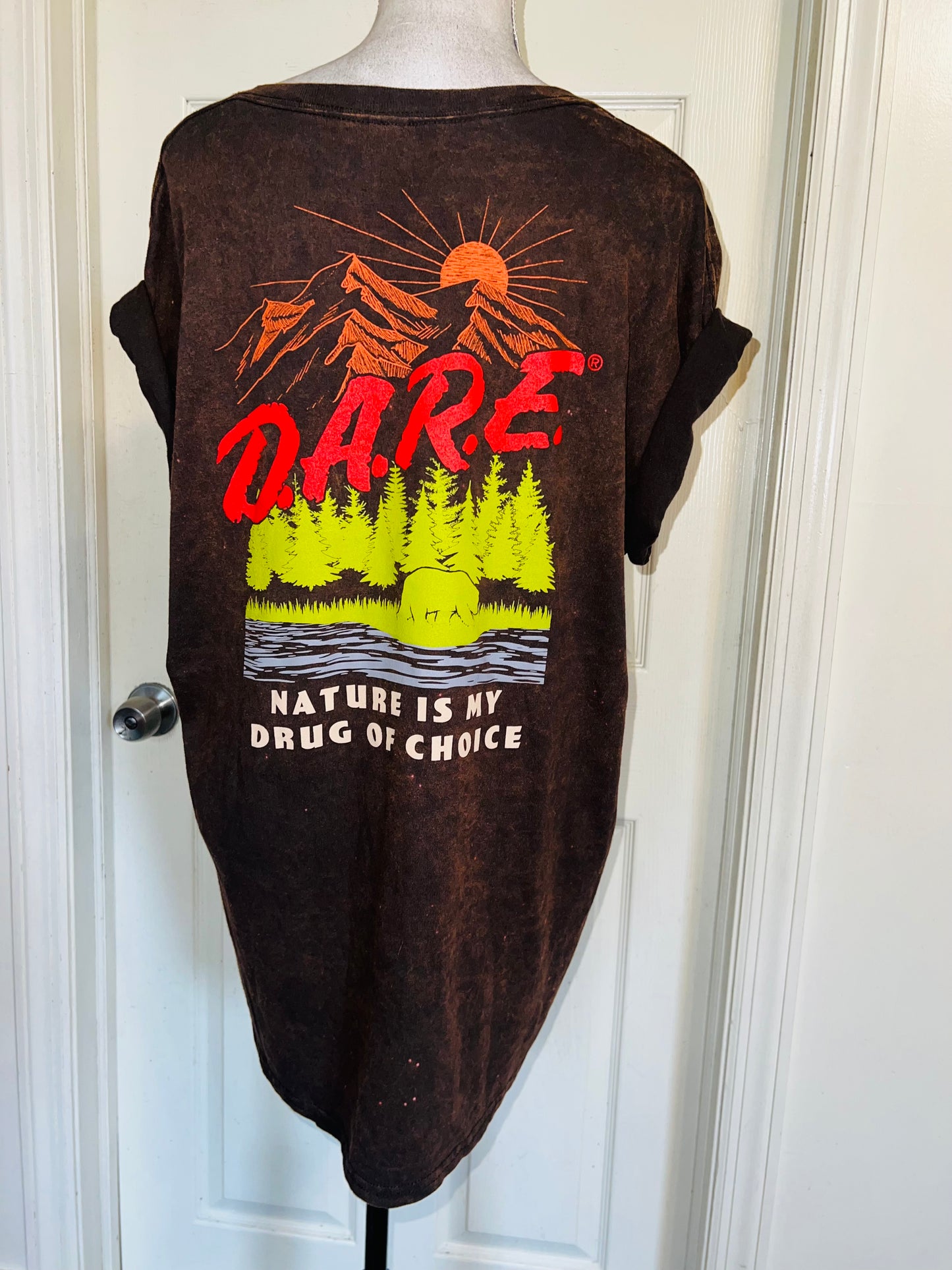D.A.R.E Double Sided Oversized Distressed Tee