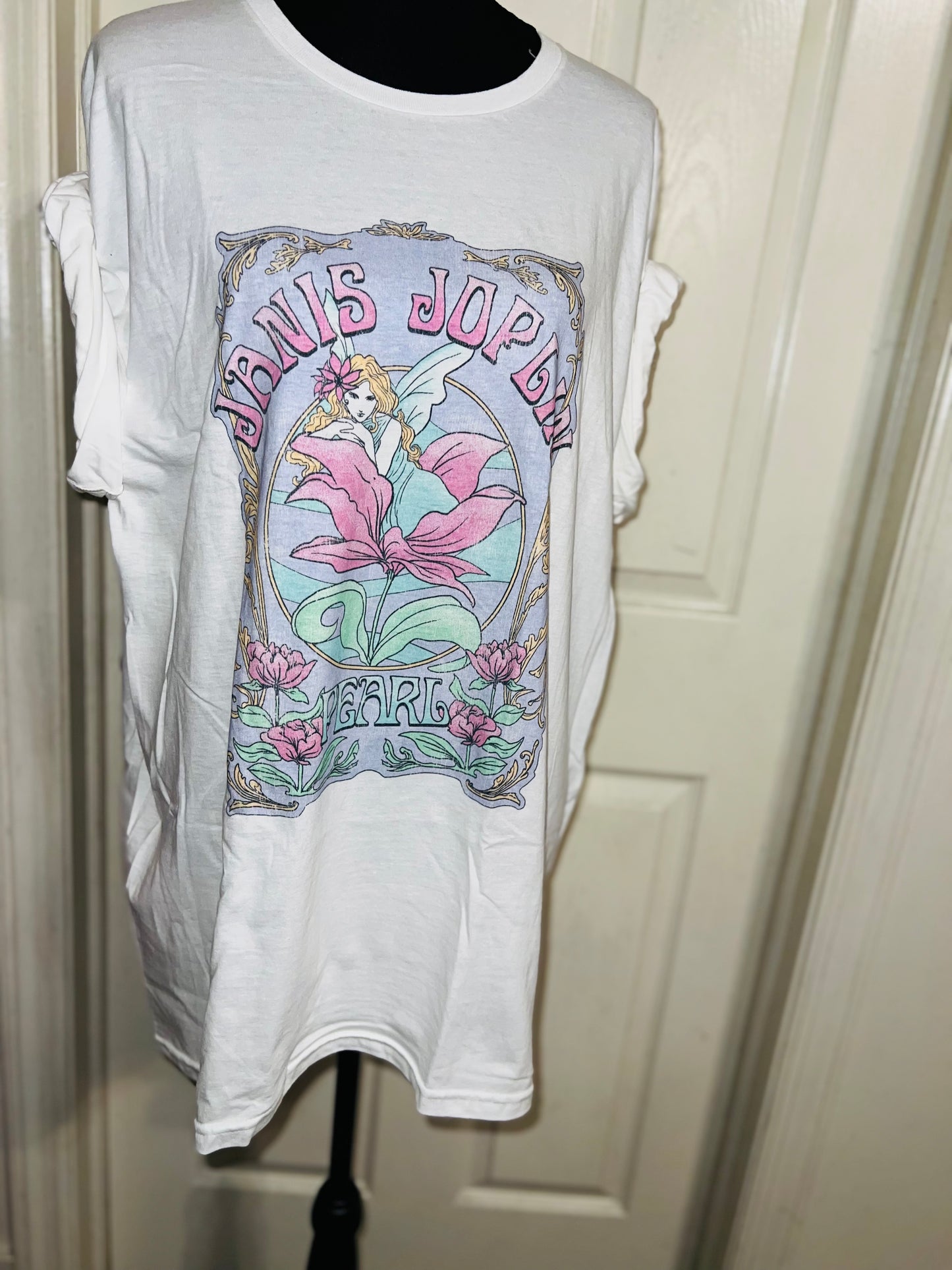 Janis Joplin Oversized Distressed Tee