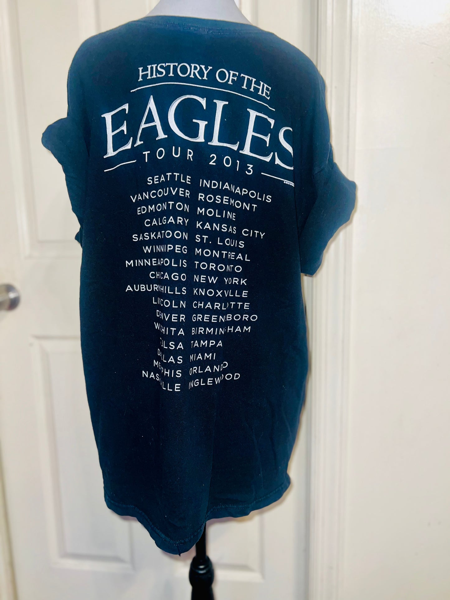 The Eagles 2013 Tour Double Sided Oversized Tee