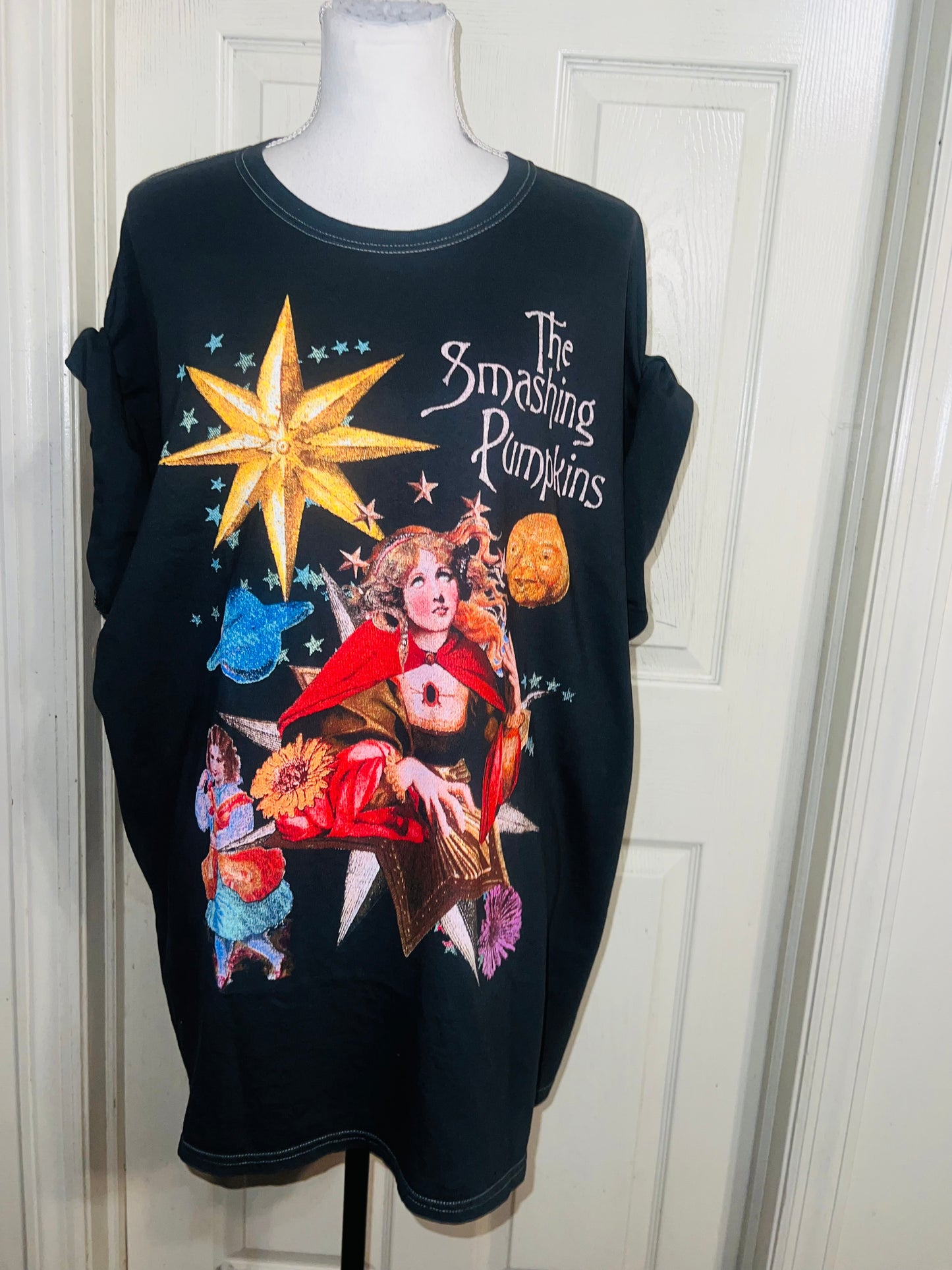 The Smashing Pumpkins Oversized Distressed Tee